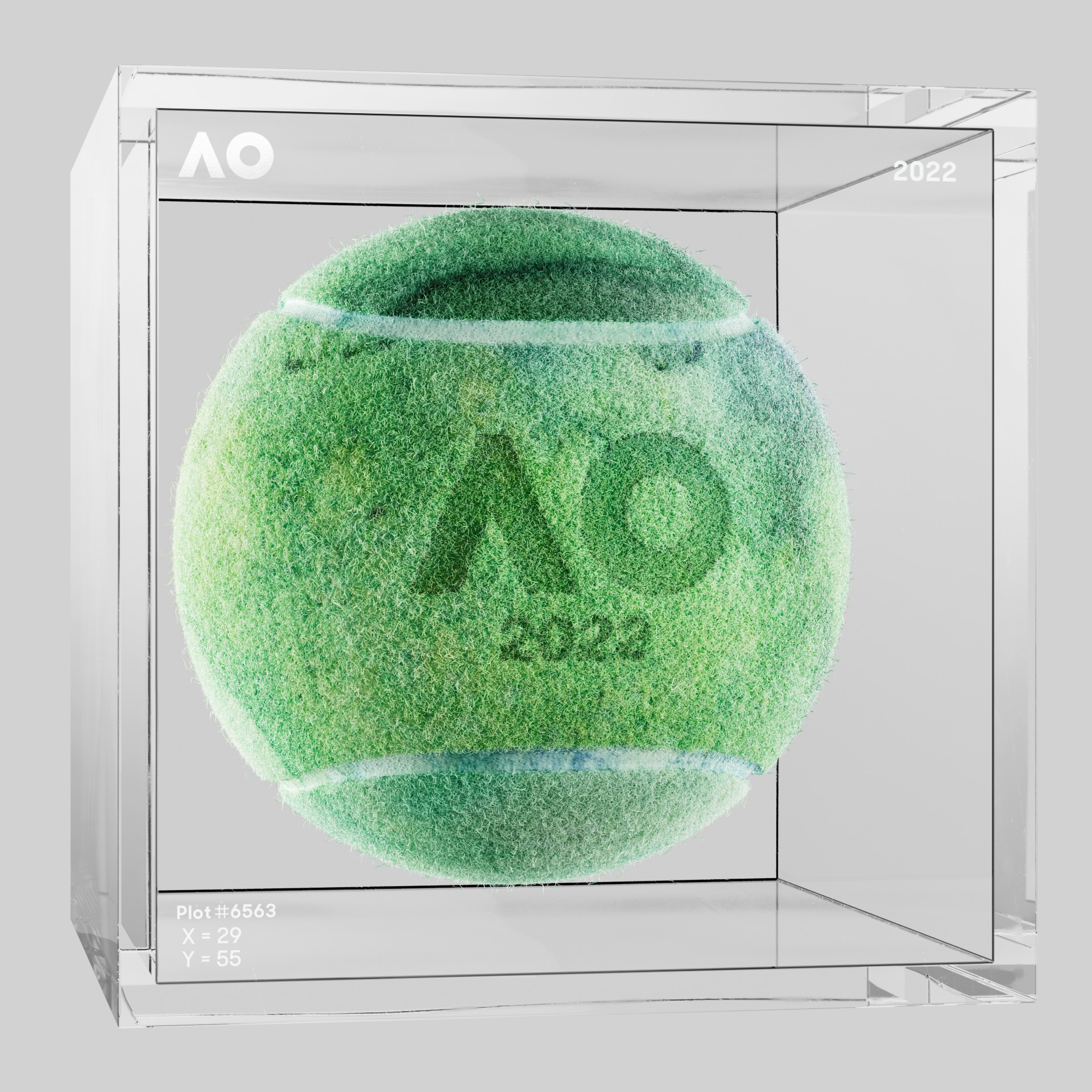 The Australian Open - The Australian Open Art Ball - AO Art Ball #3519 - NFT # 3519