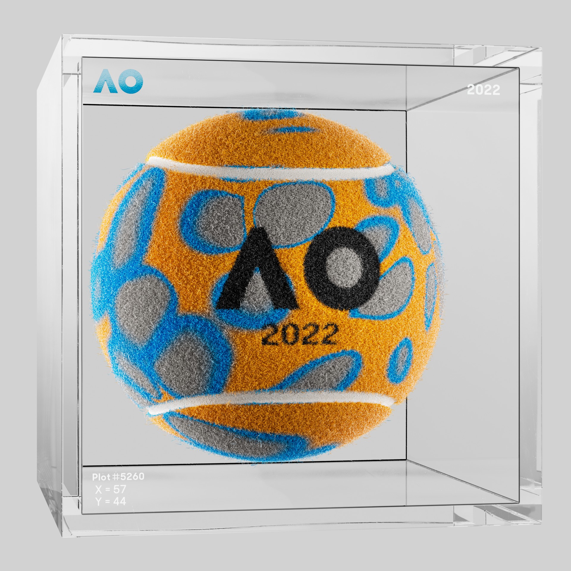 The Australian Open - The Australian Open Art Ball - AO Art Ball #3521 - NFT # 3521