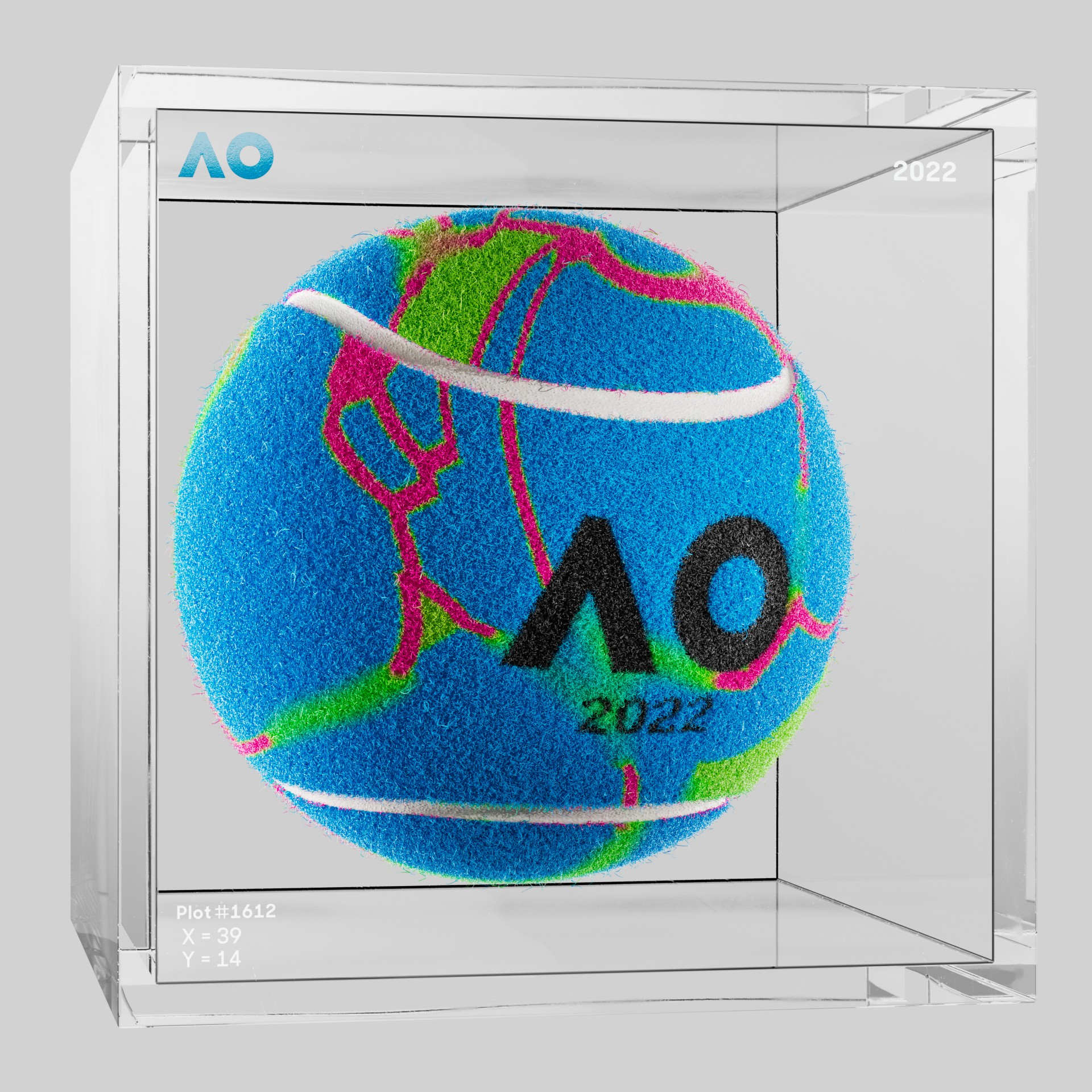 The Australian Open - The Australian Open Art Ball - AO Art Ball #353 - NFT # 353