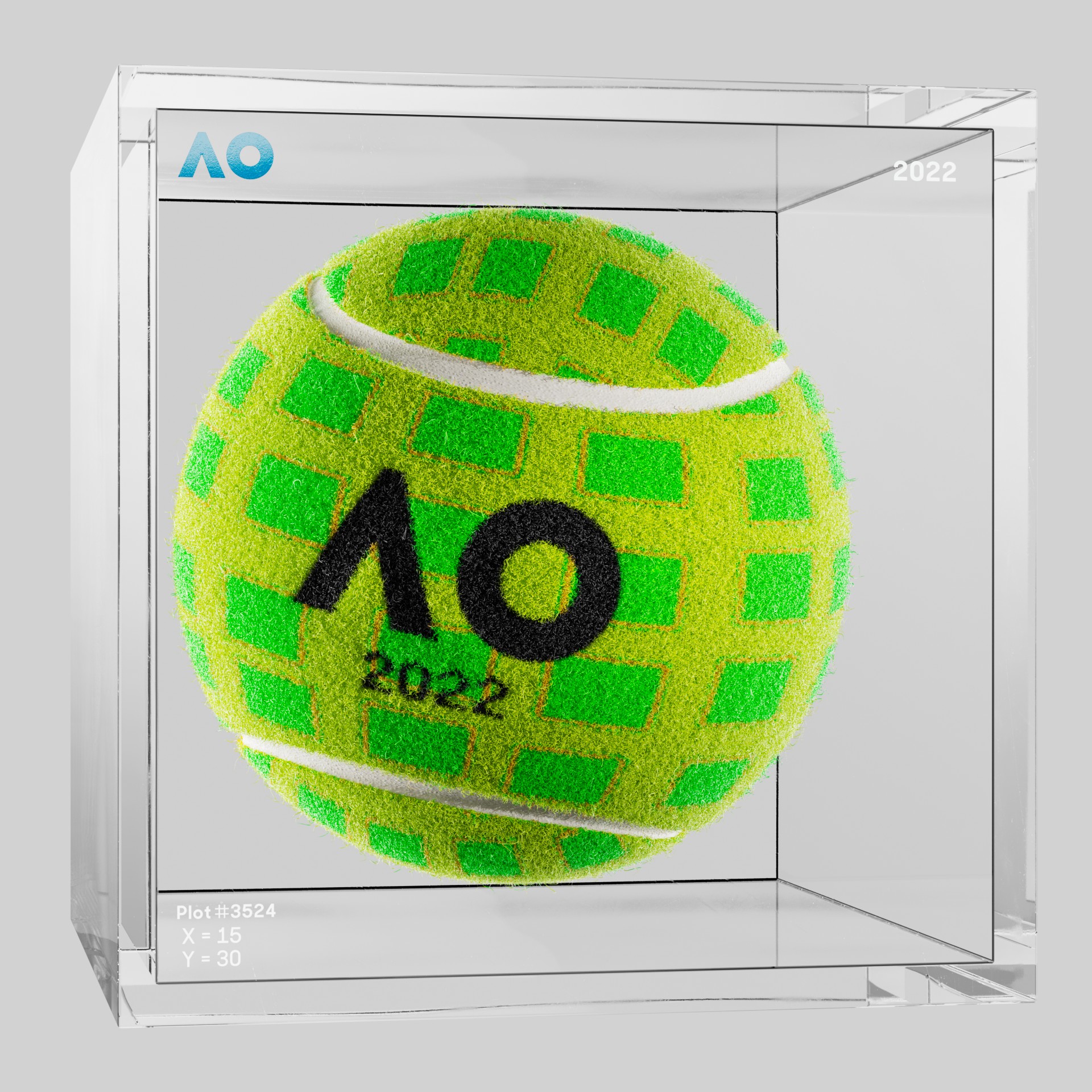 The Australian Open - The Australian Open Art Ball - AO Art Ball #3532 - NFT # 3532
