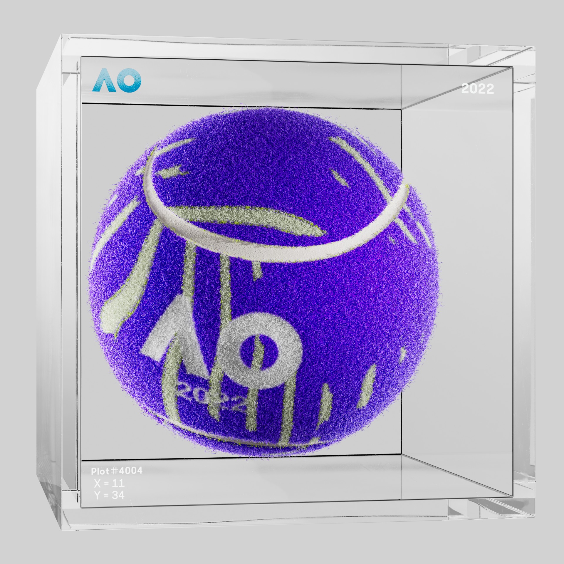 The Australian Open - The Australian Open Art Ball - AO Art Ball #3533 - NFT # 3533