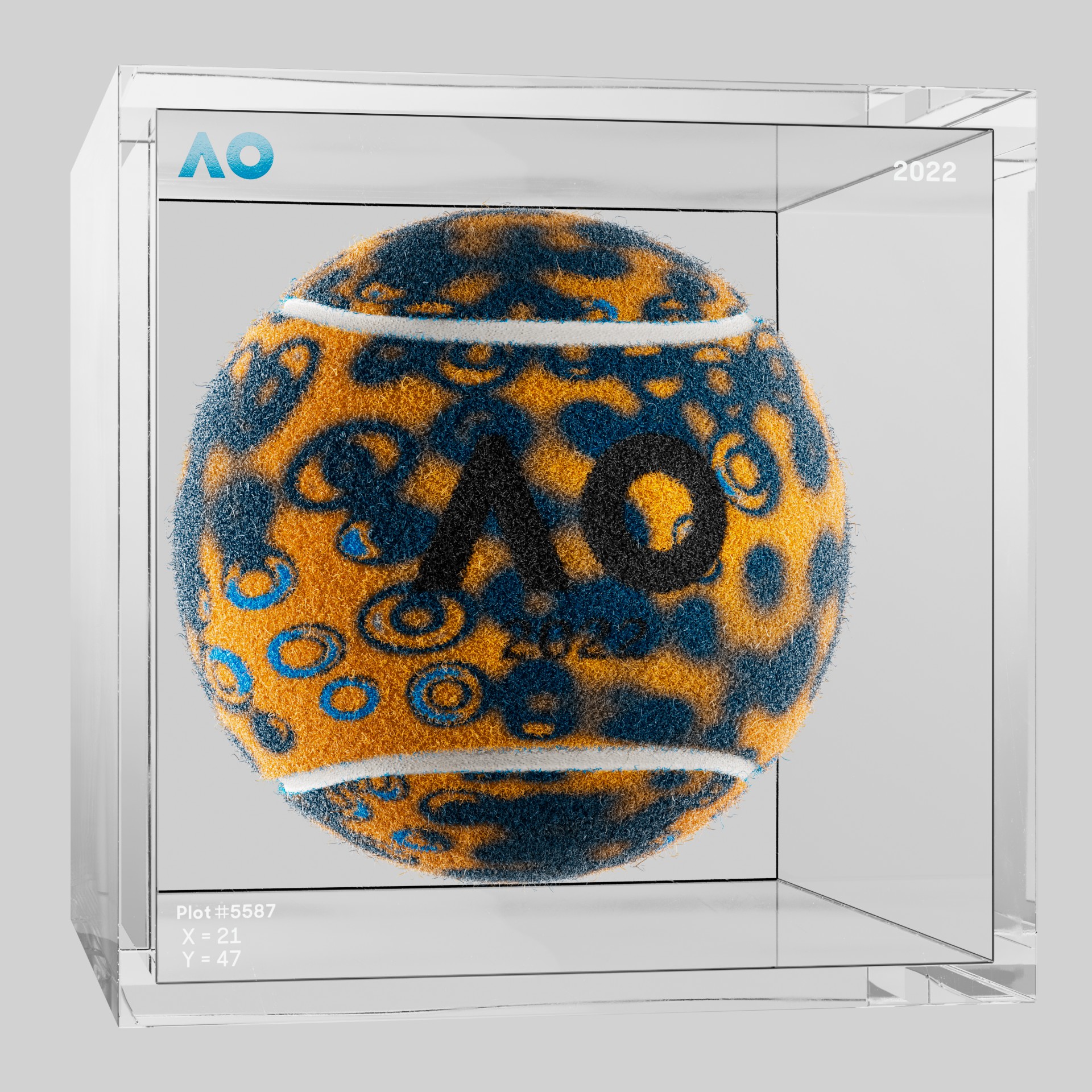 The Australian Open - The Australian Open Art Ball - AO Art Ball #3534 - NFT # 3534