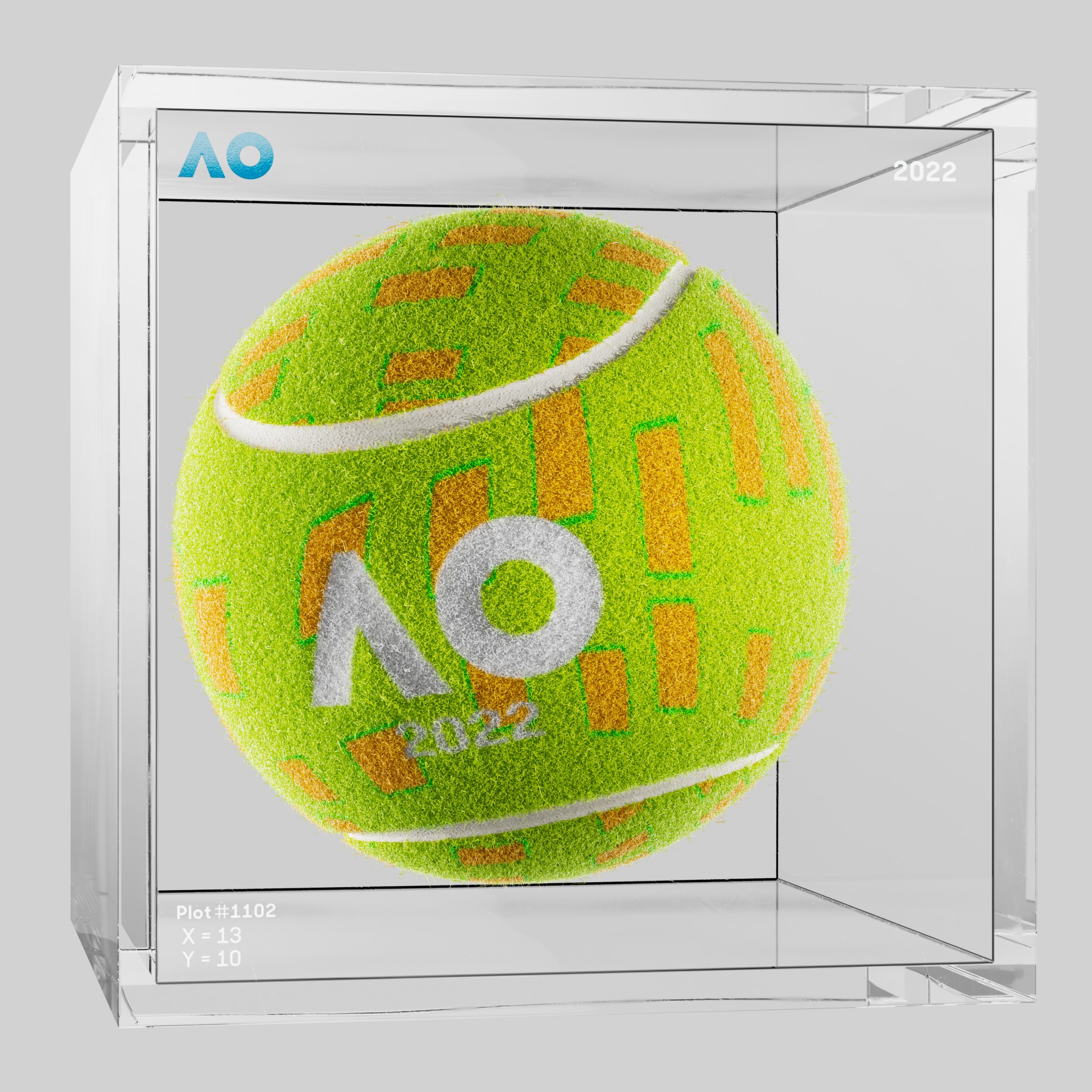The Australian Open - The Australian Open Art Ball - AO Art Ball #354 - NFT # 354