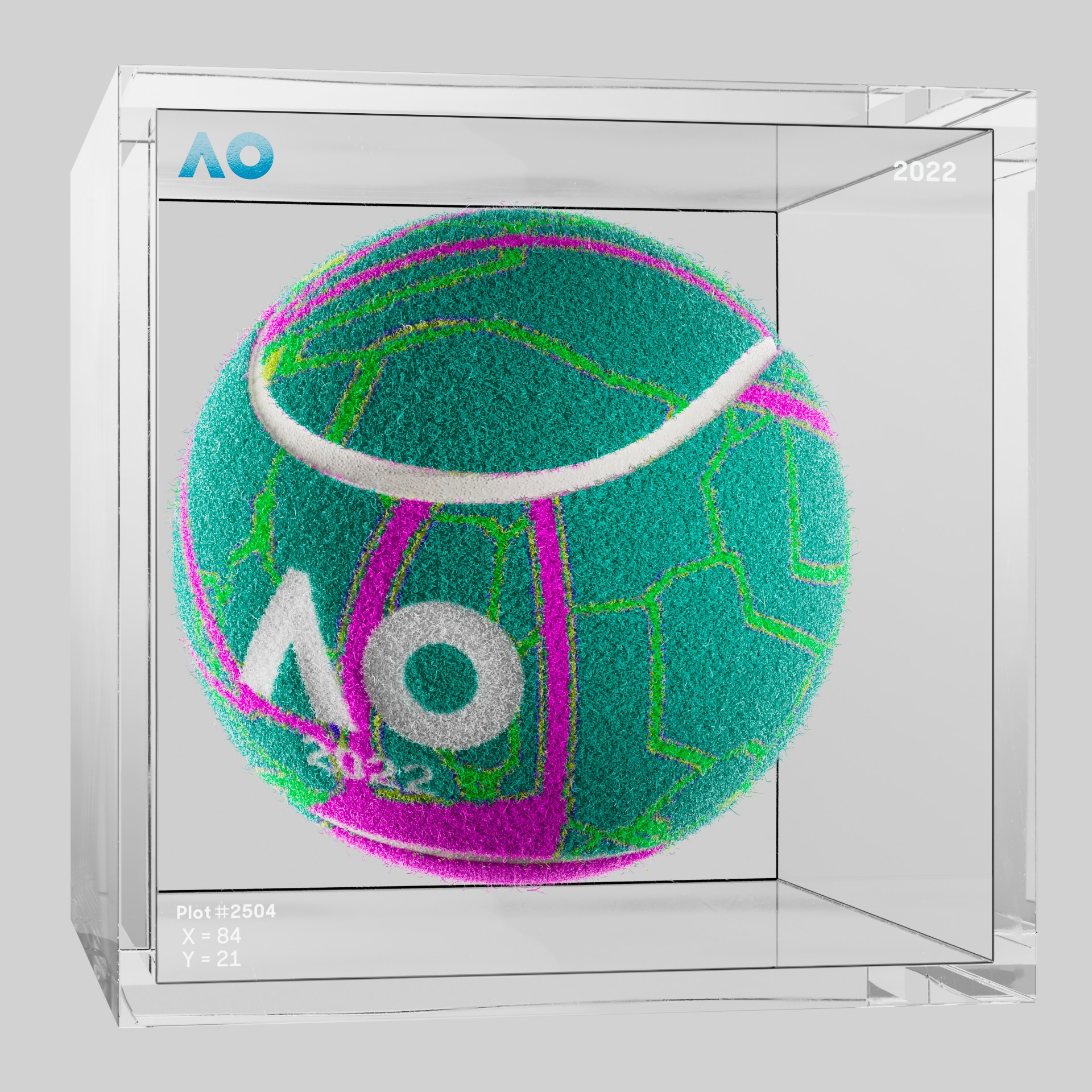 The Australian Open - The Australian Open Art Ball - AO Art Ball #3540 - NFT # 3540