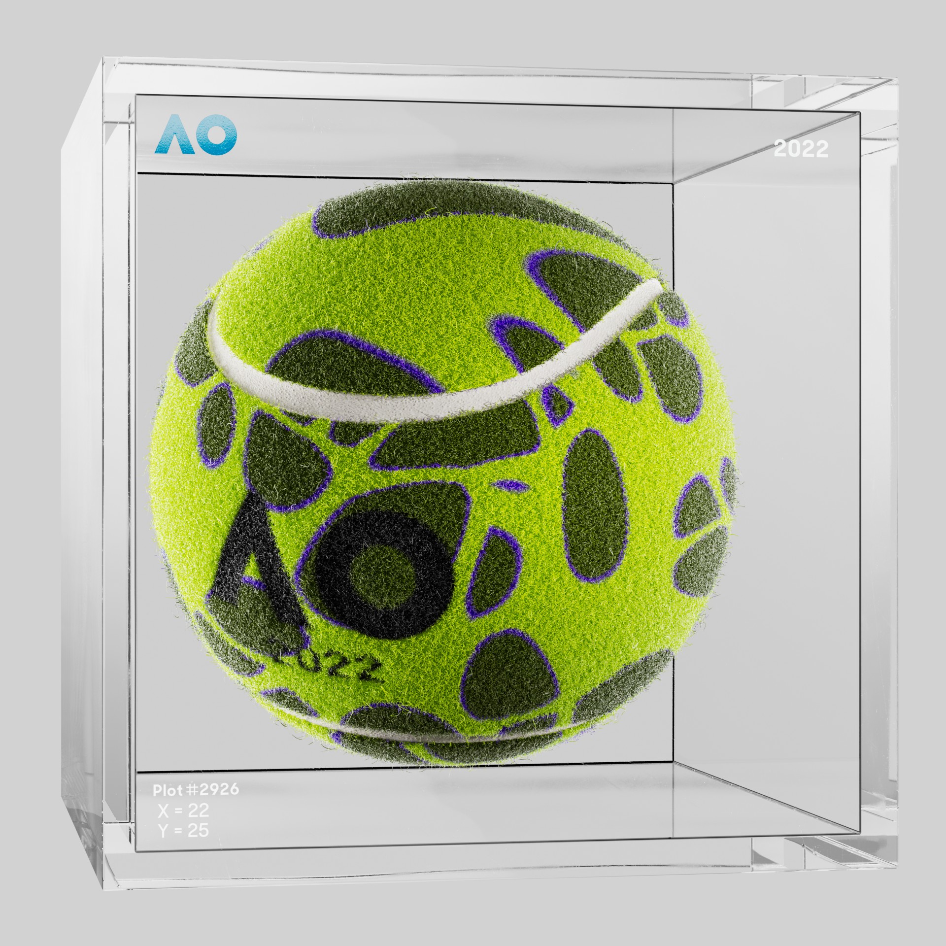 The Australian Open - The Australian Open Art Ball - AO Art Ball #3541 - NFT # 3541