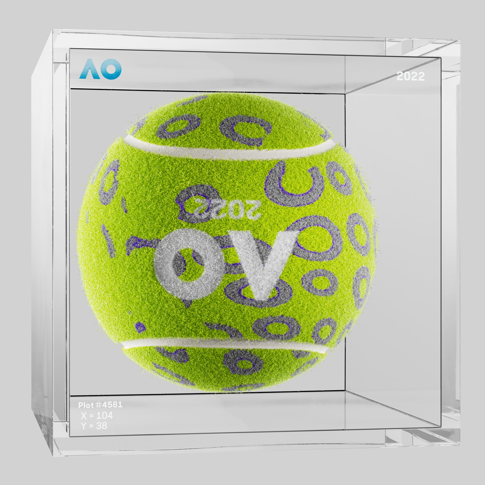 The Australian Open - The Australian Open Art Ball - AO Art Ball #3547 - NFT # 3547