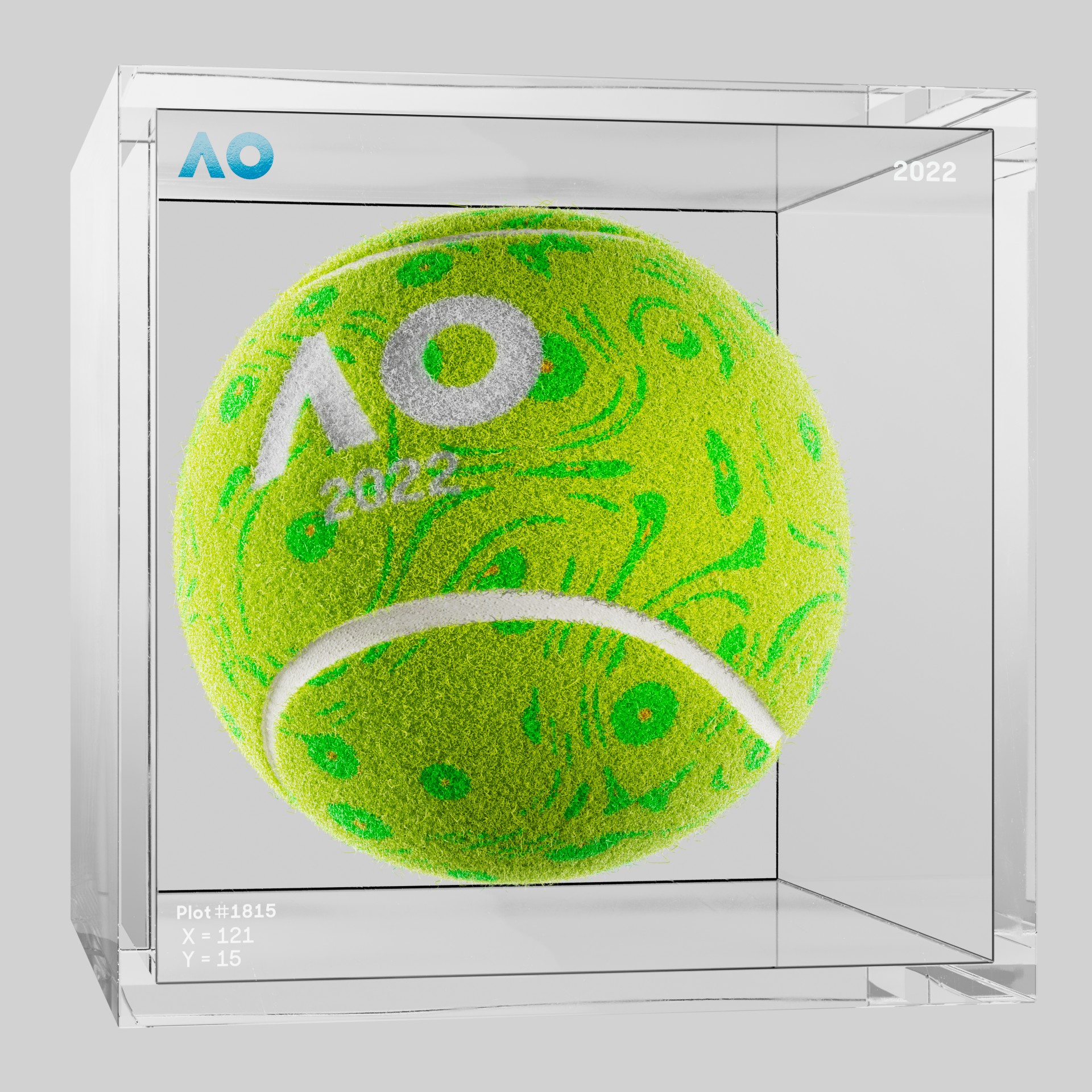 The Australian Open - The Australian Open Art Ball - AO Art Ball #3551 - NFT # 3551
