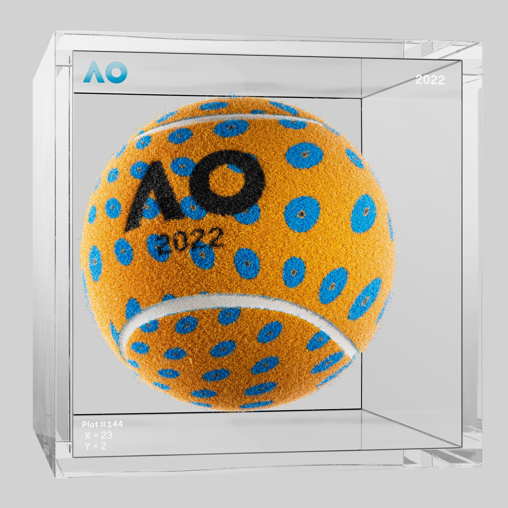 The Australian Open - The Australian Open Art Ball - AO Art Ball #3557 - NFT # 3557