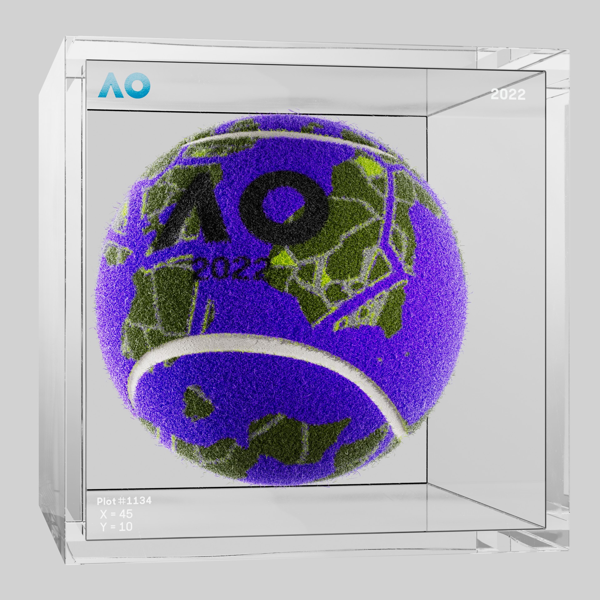 The Australian Open - The Australian Open Art Ball - AO Art Ball #356 - NFT # 356