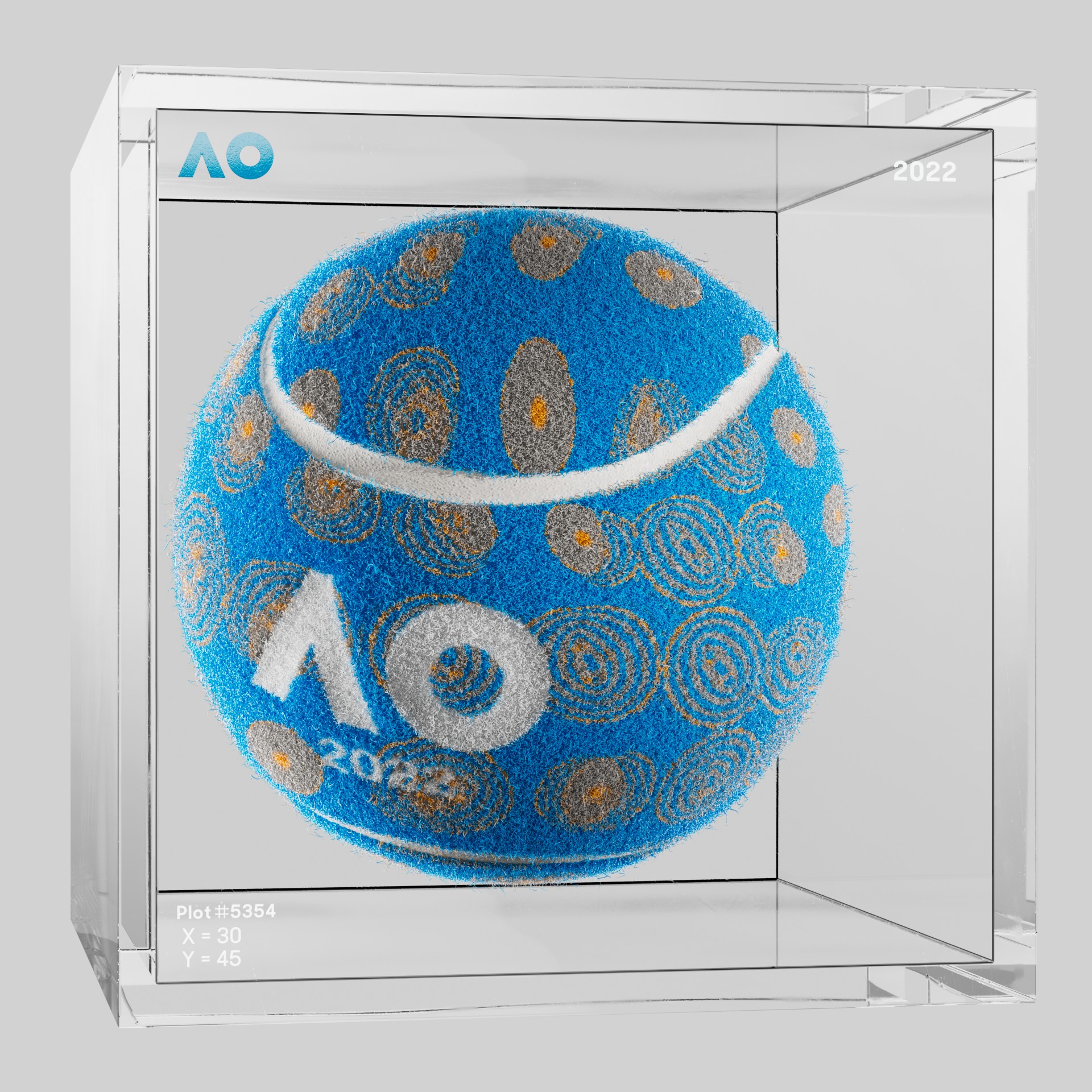 The Australian Open - The Australian Open Art Ball - AO Art Ball #3561 - NFT # 3561