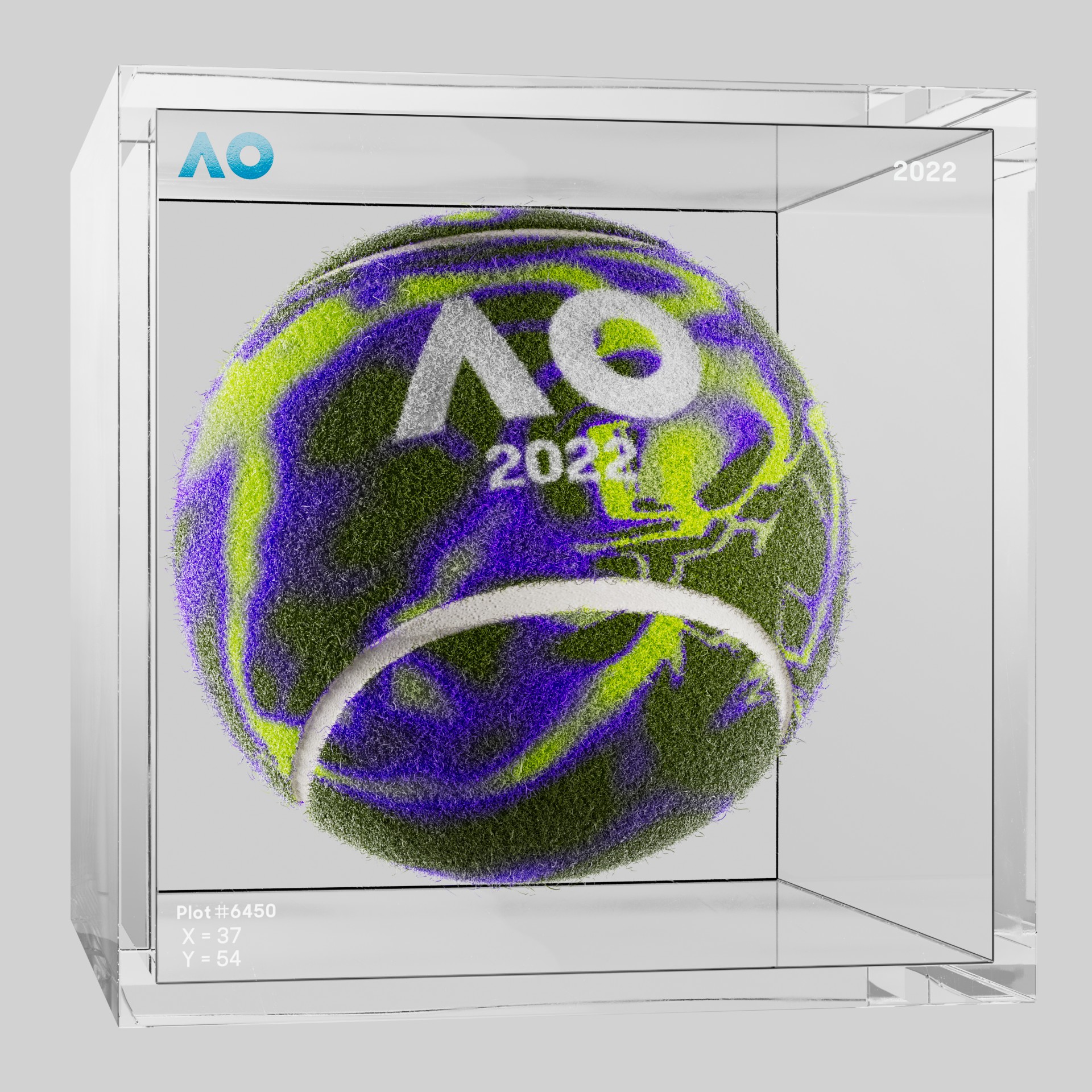 The Australian Open - The Australian Open Art Ball - AO Art Ball #3563 - NFT # 3563