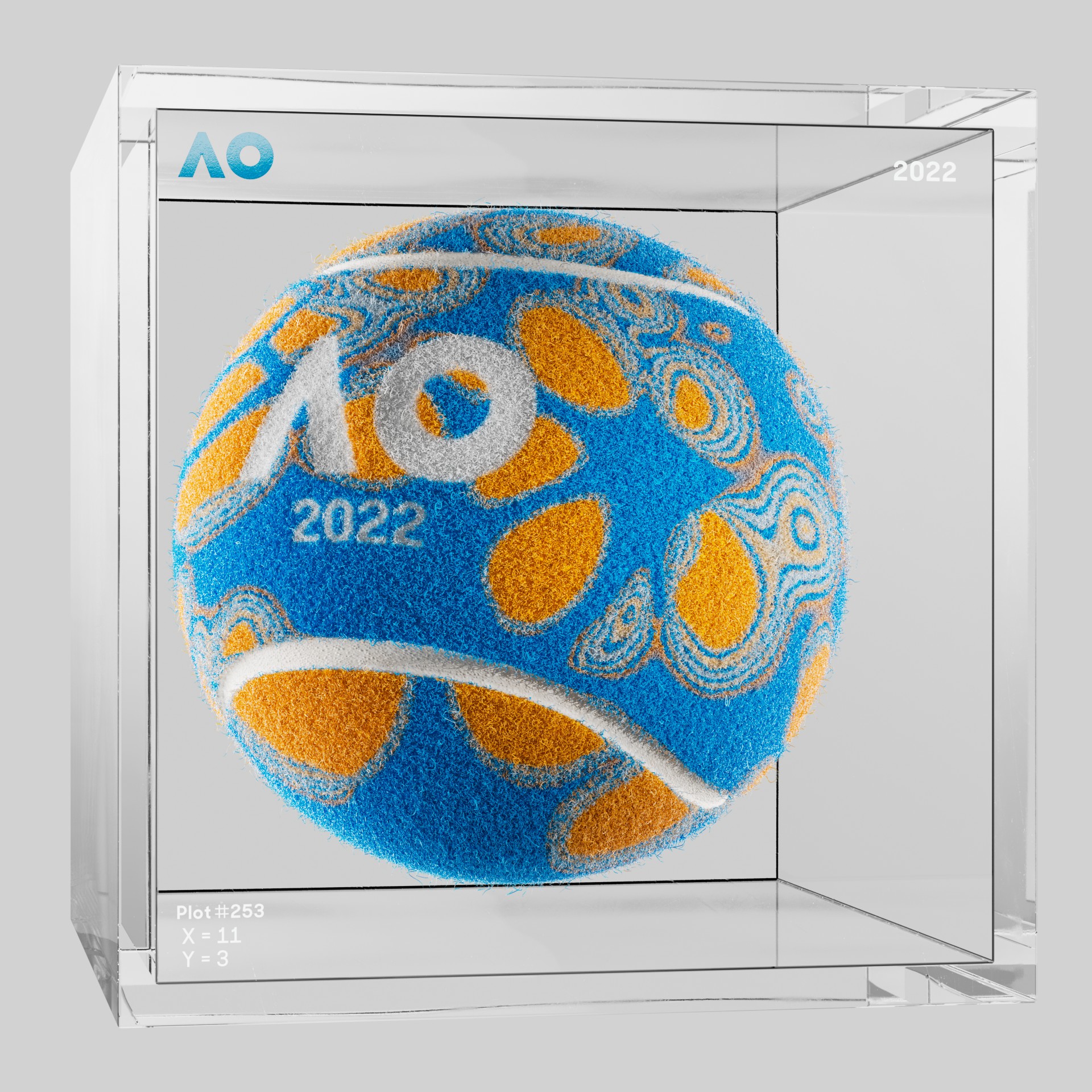 The Australian Open - The Australian Open Art Ball - AO Art Ball #3564 - NFT # 3564