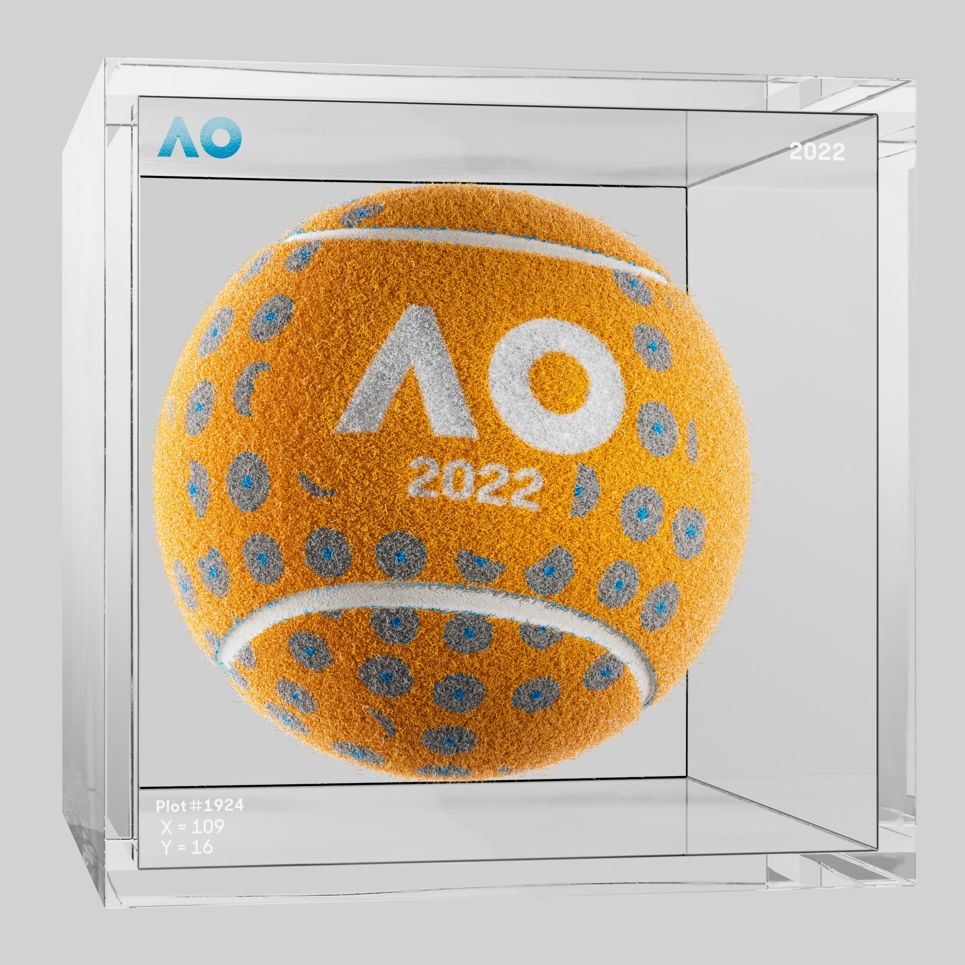 The Australian Open - The Australian Open Art Ball - AO Art Ball #3565 - NFT # 3565