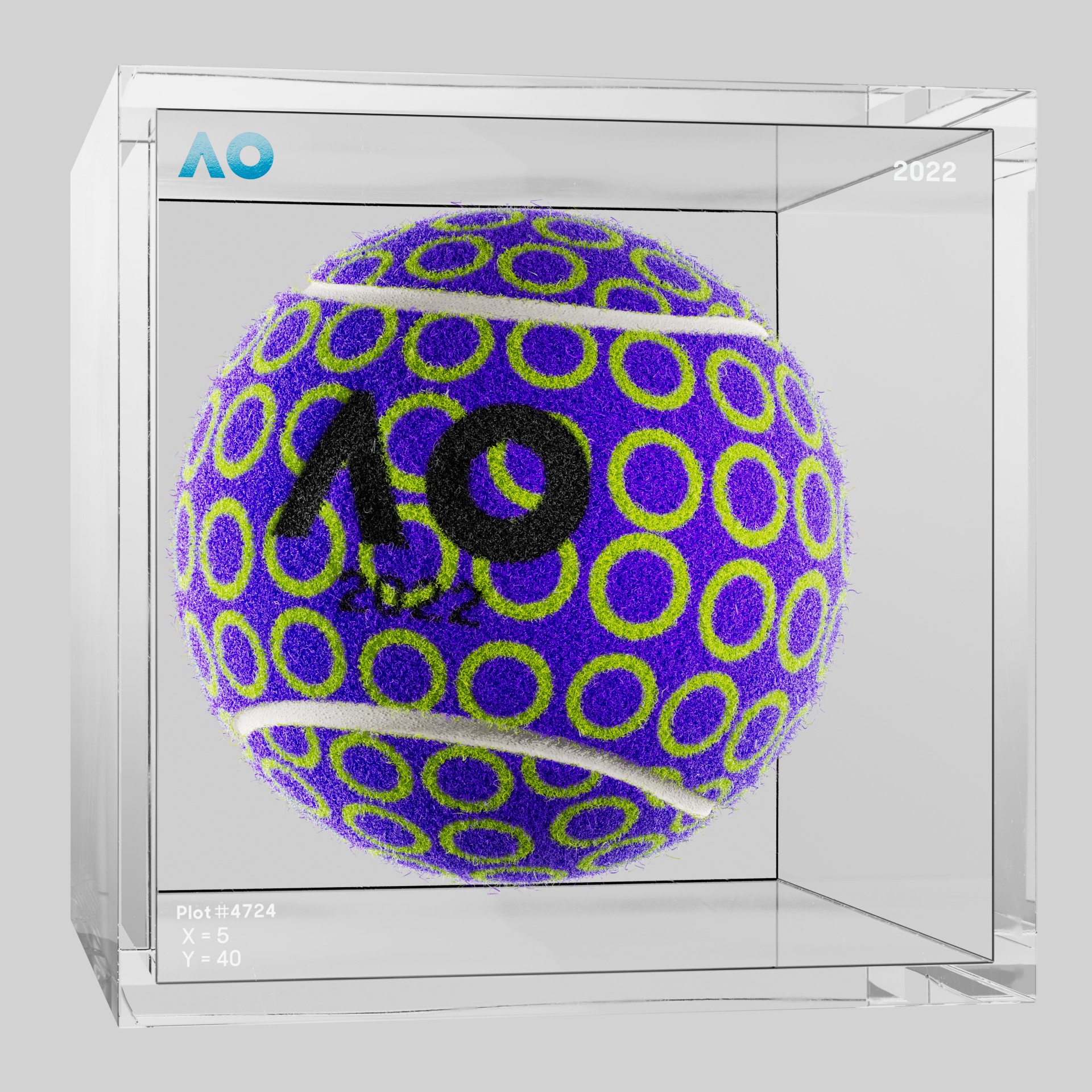 The Australian Open - The Australian Open Art Ball - AO Art Ball #3567 - NFT # 3567