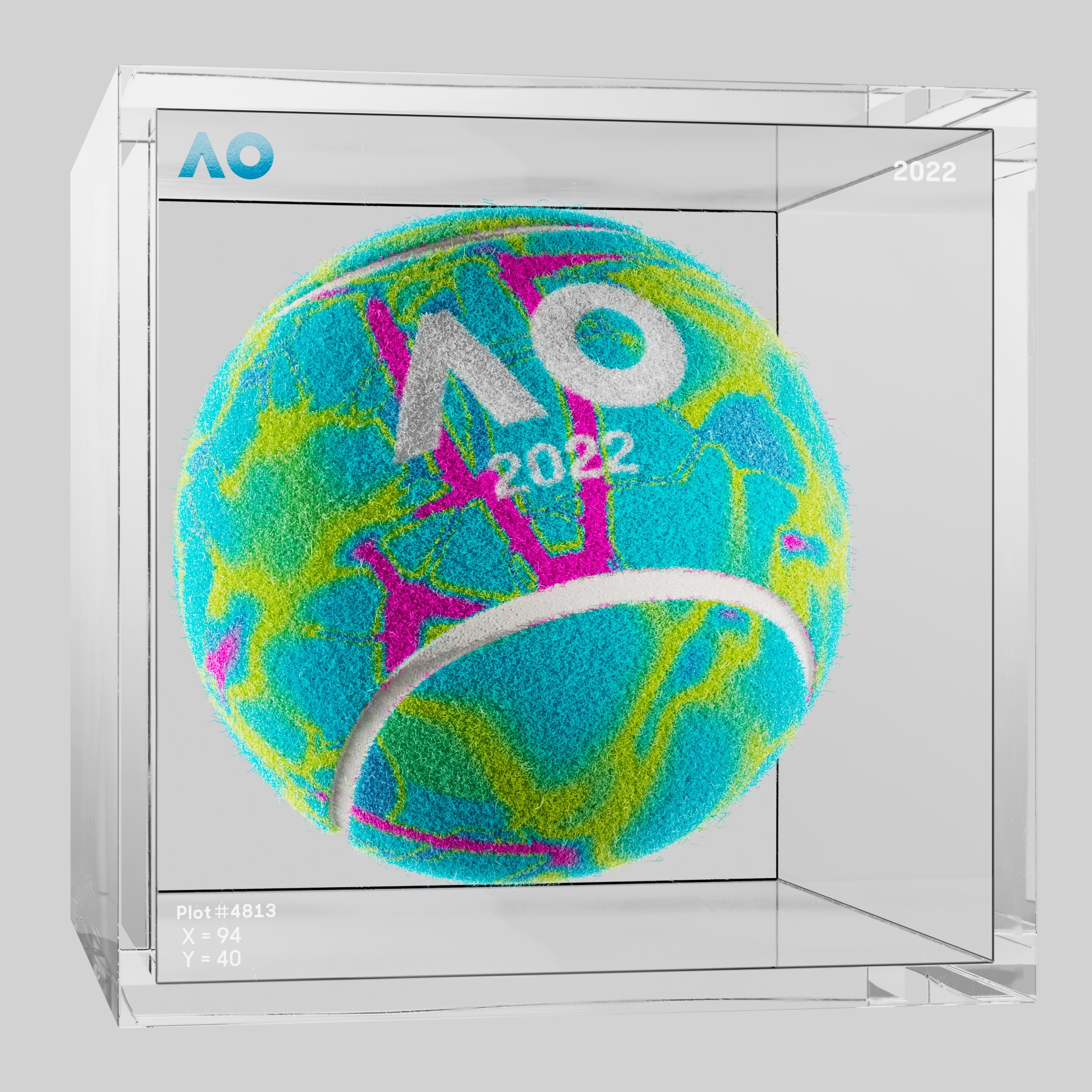 The Australian Open - The Australian Open Art Ball - AO Art Ball #3569 - NFT # 3569