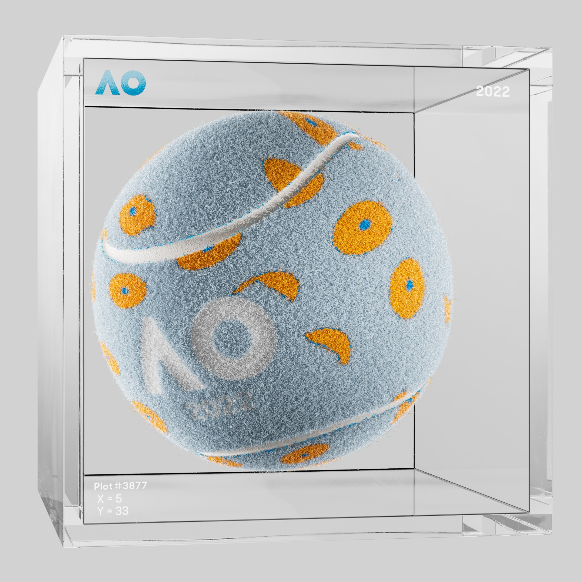 The Australian Open - The Australian Open Art Ball - AO Art Ball #357 - NFT # 357