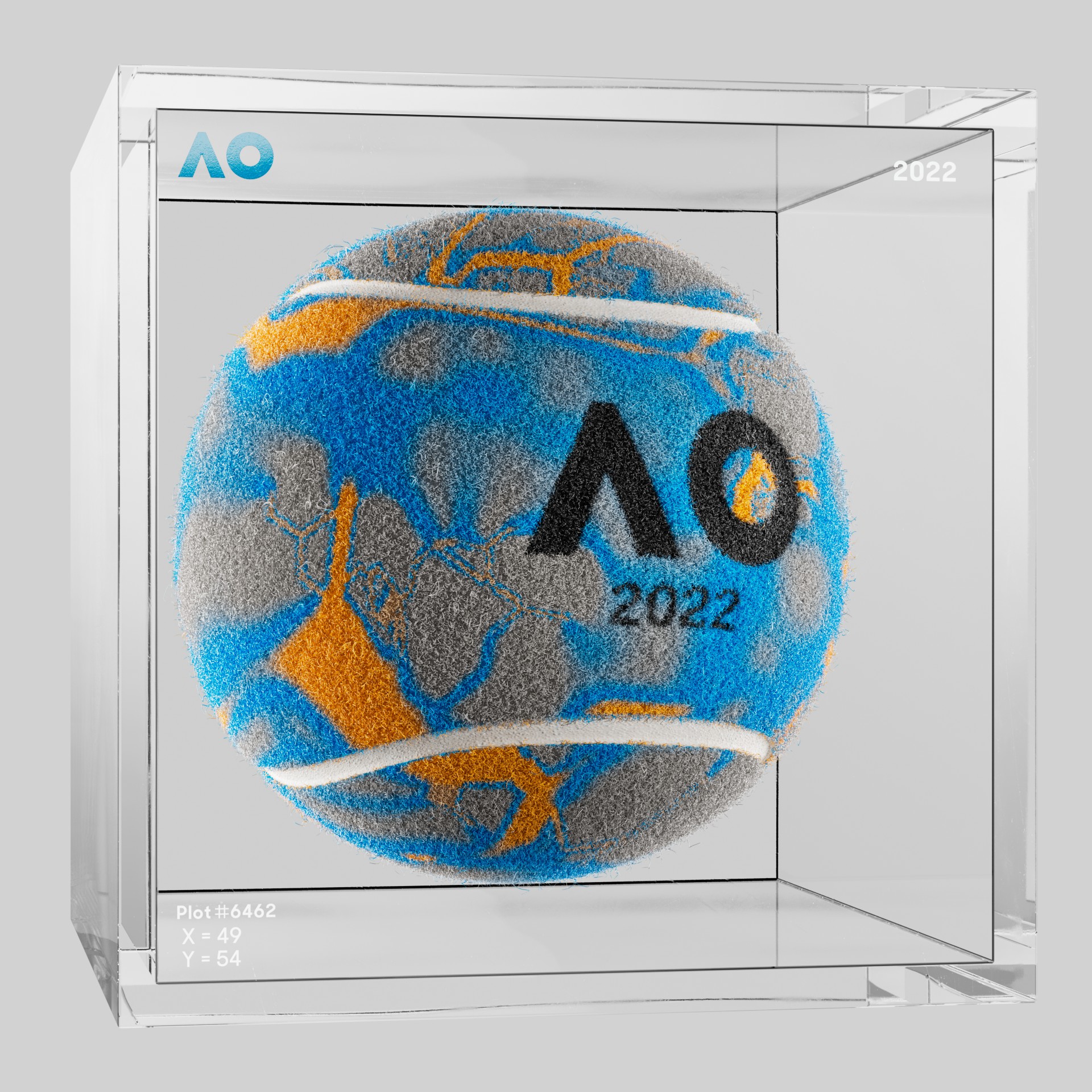 The Australian Open - The Australian Open Art Ball - AO Art Ball #3570 - NFT # 3570