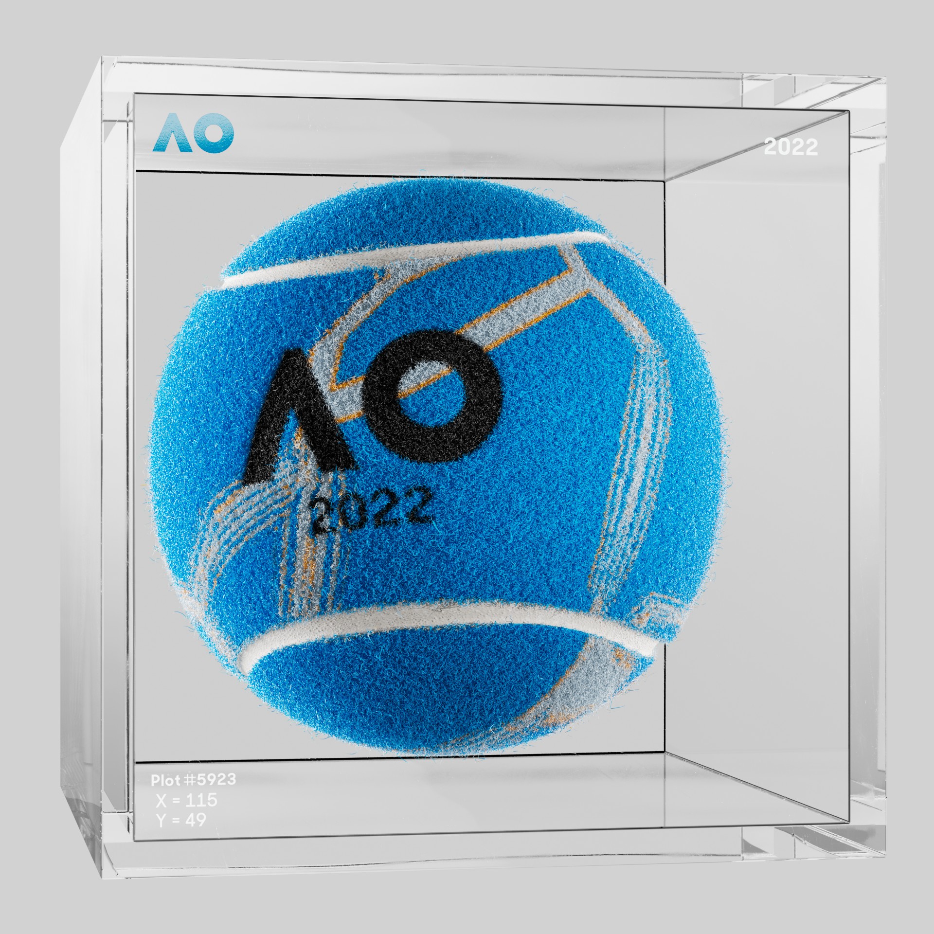 The Australian Open - The Australian Open Art Ball - AO Art Ball #3571 - NFT # 3571