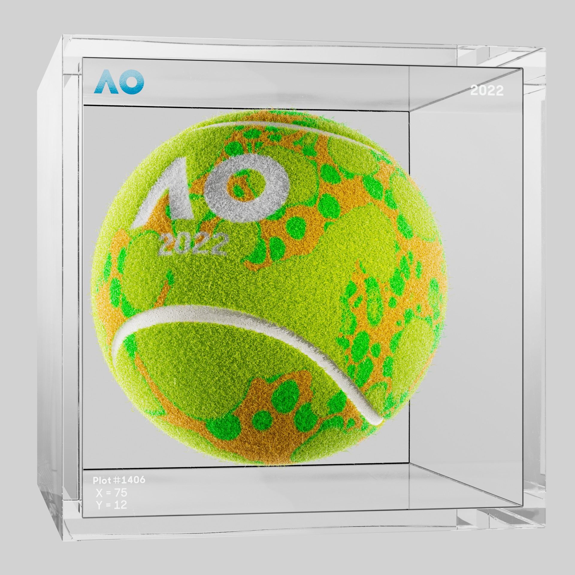 The Australian Open - The Australian Open Art Ball - AO Art Ball #3573 - NFT # 3573