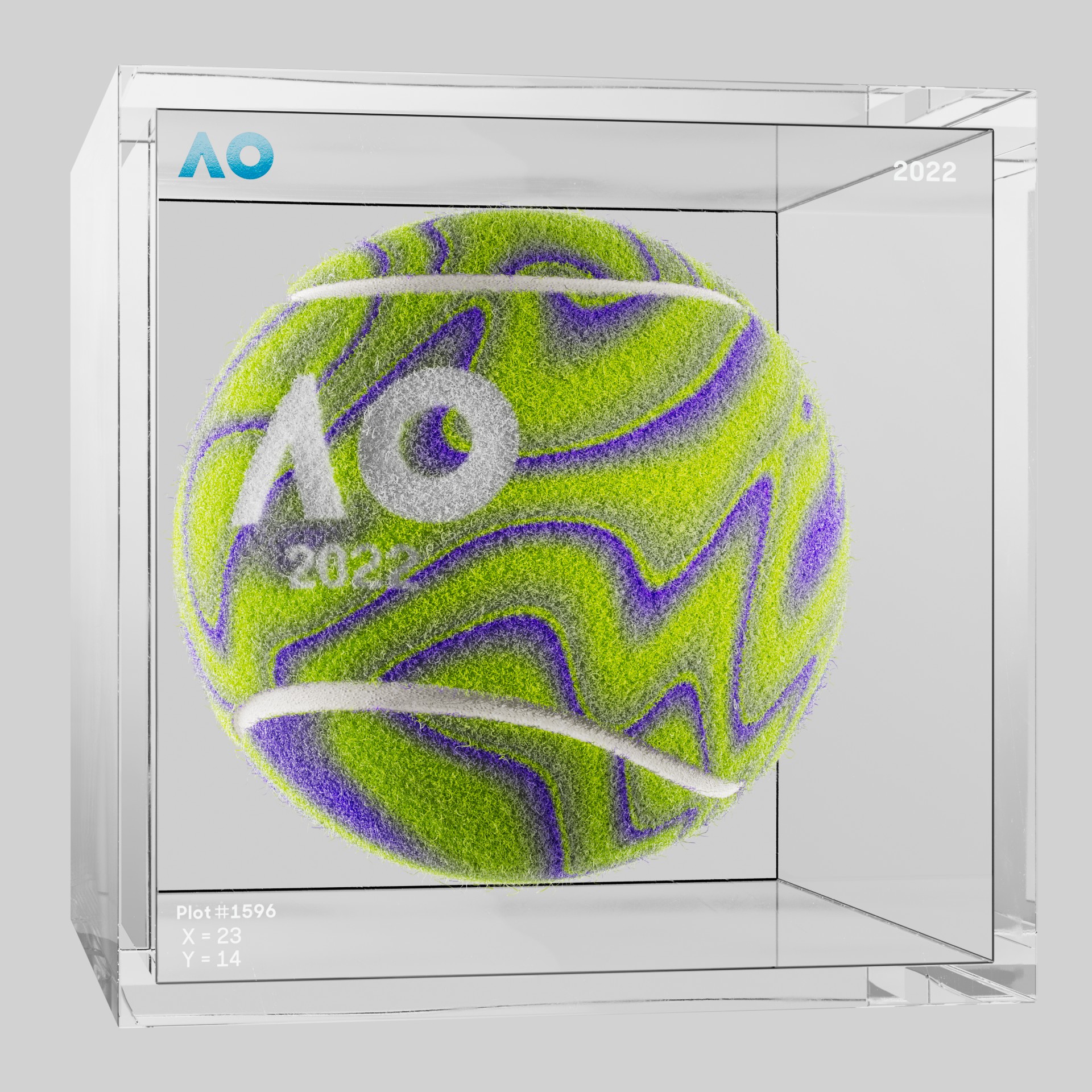 The Australian Open - The Australian Open Art Ball - AO Art Ball #3575 - NFT # 3575