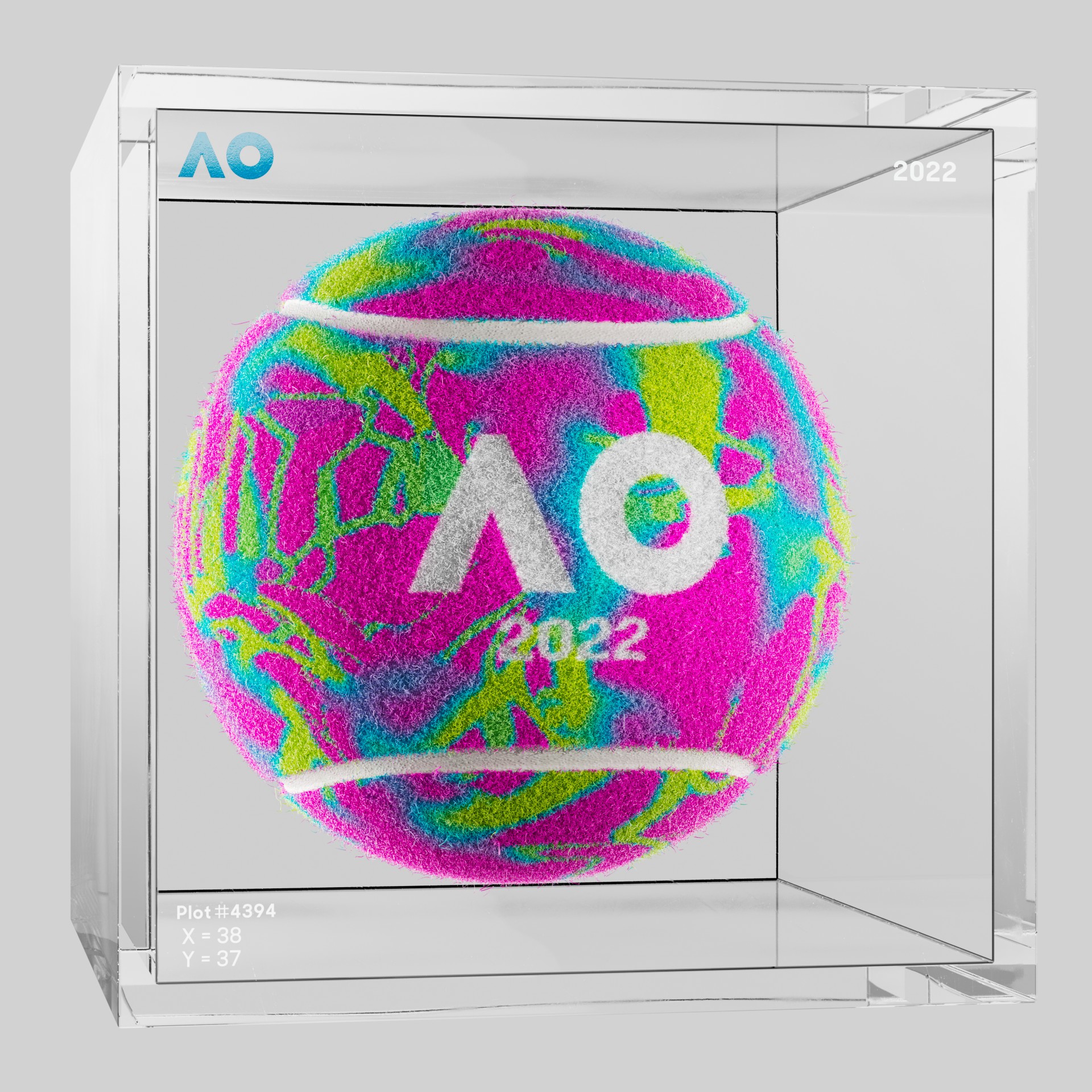 The Australian Open - The Australian Open Art Ball - AO Art Ball #3577 - NFT # 3577