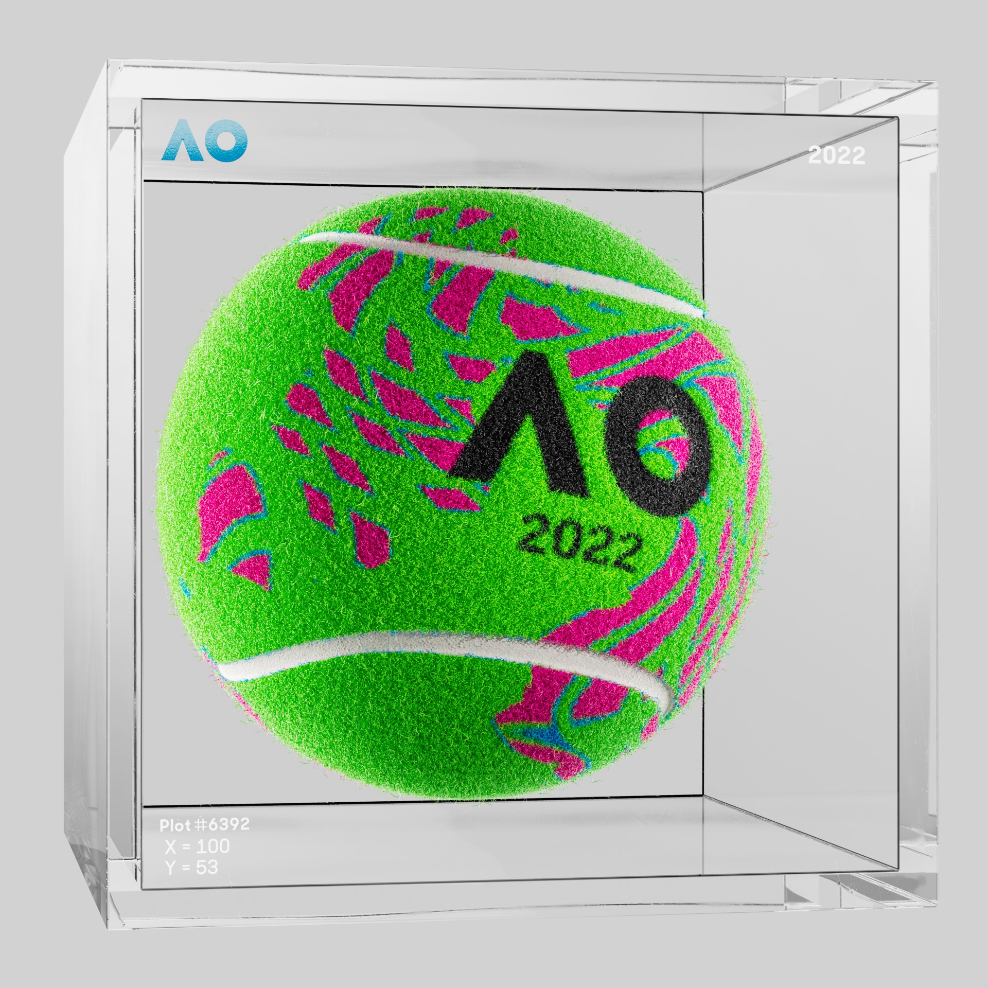 The Australian Open - The Australian Open Art Ball - AO Art Ball #3578 - NFT # 3578