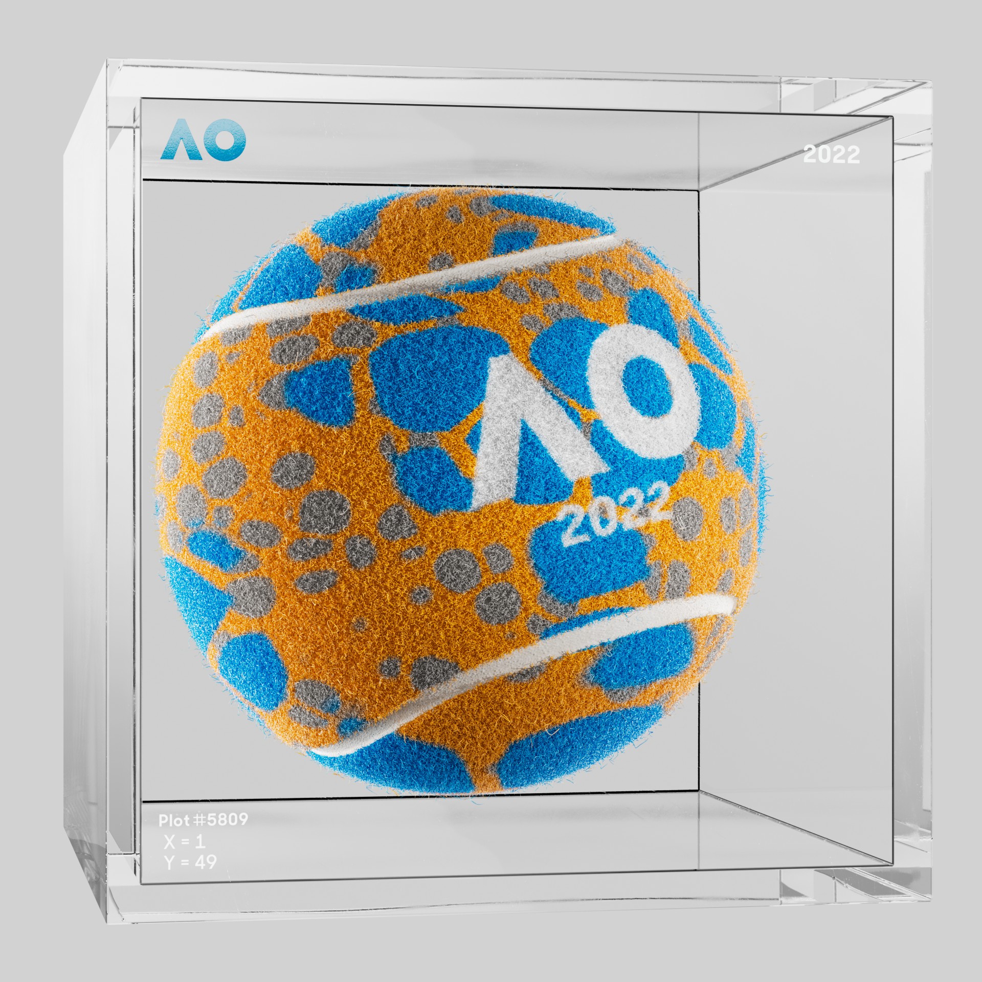 The Australian Open - The Australian Open Art Ball - AO Art Ball #3579 - NFT # 3579