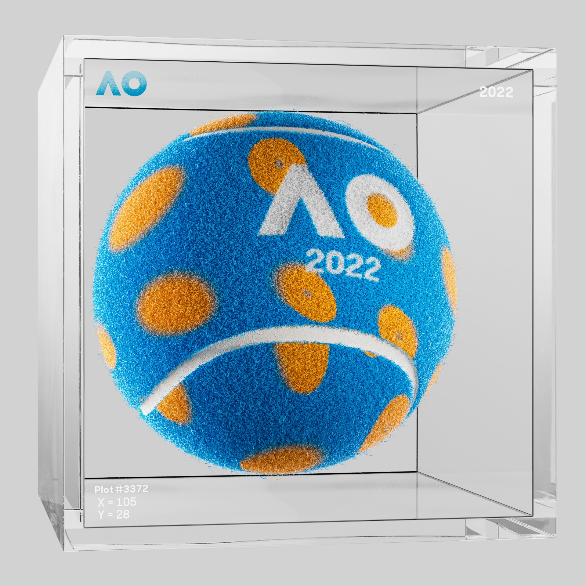 The Australian Open - The Australian Open Art Ball - AO Art Ball #358 - NFT # 358