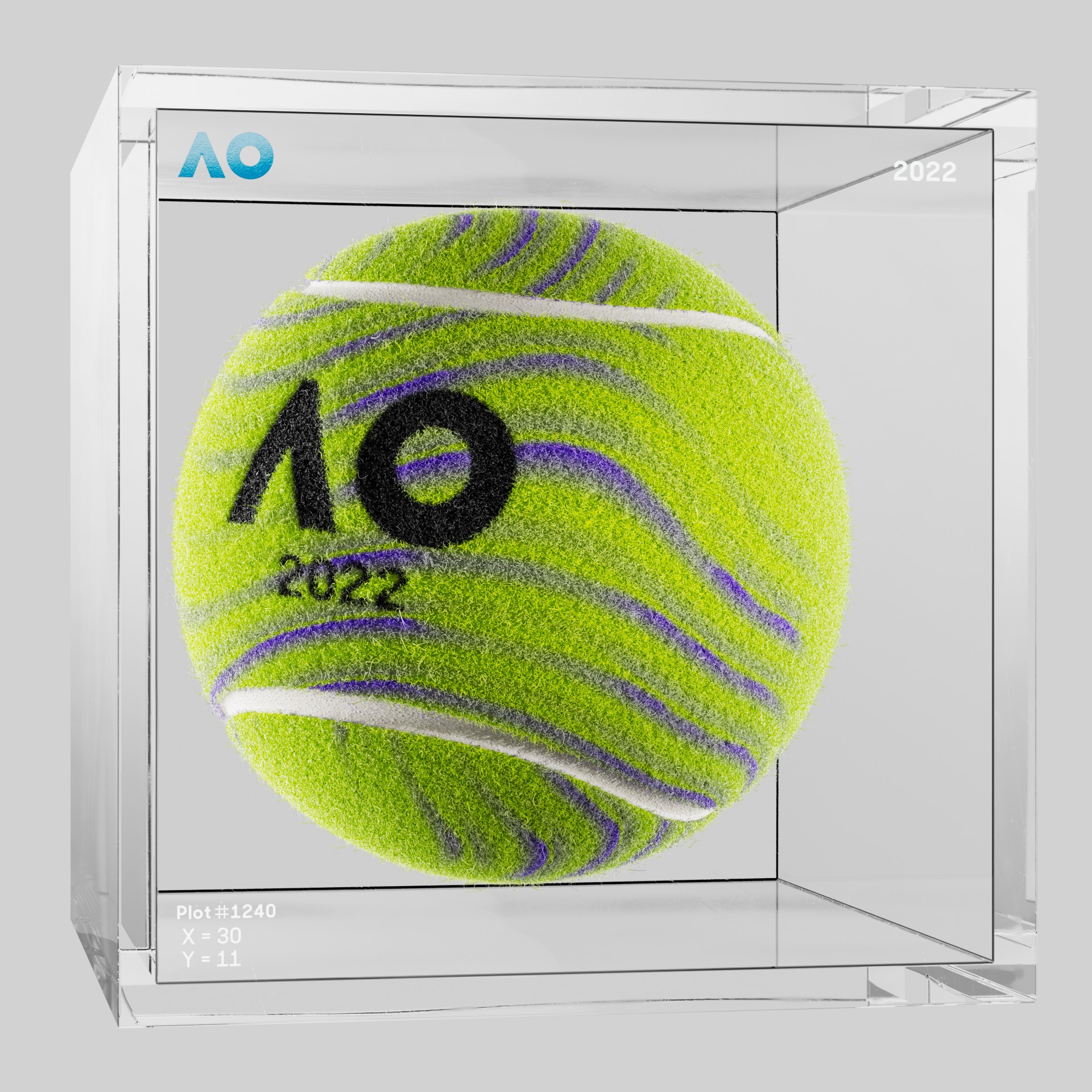 The Australian Open - The Australian Open Art Ball - AO Art Ball #3581 - NFT # 3581