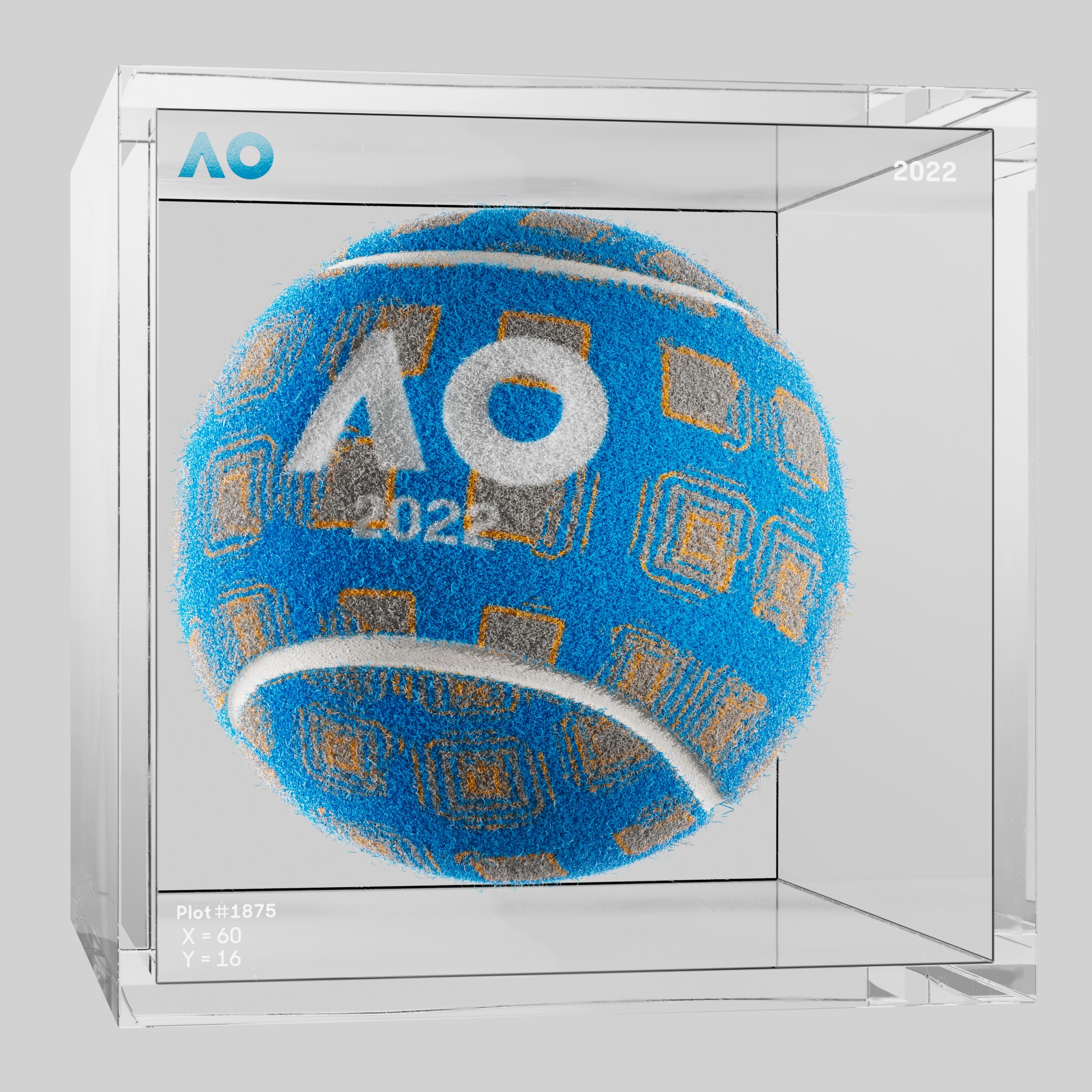 The Australian Open - The Australian Open Art Ball - AO Art Ball #3583 - NFT # 3583
