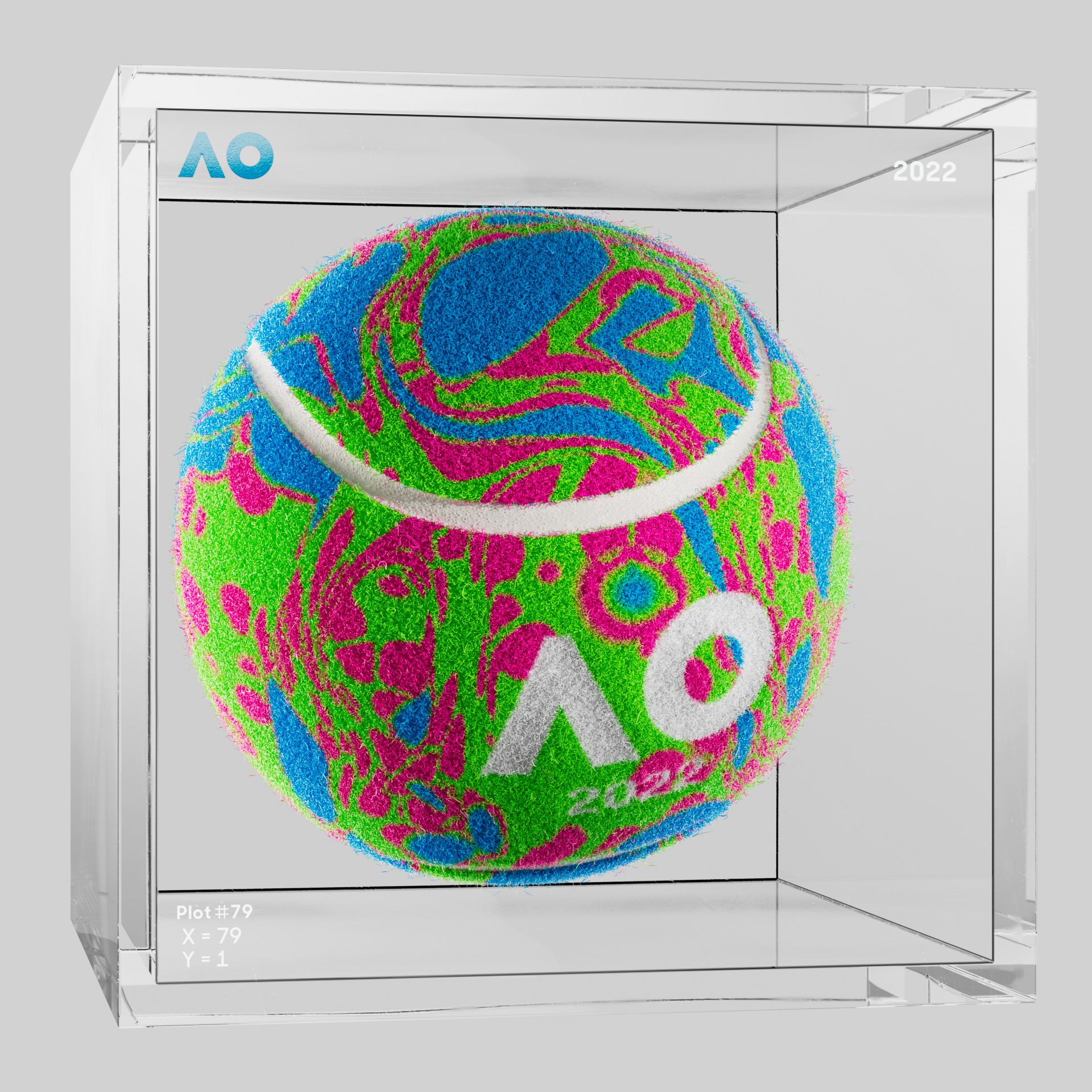 The Australian Open - The Australian Open Art Ball - AO Art Ball #3584 - NFT # 3584