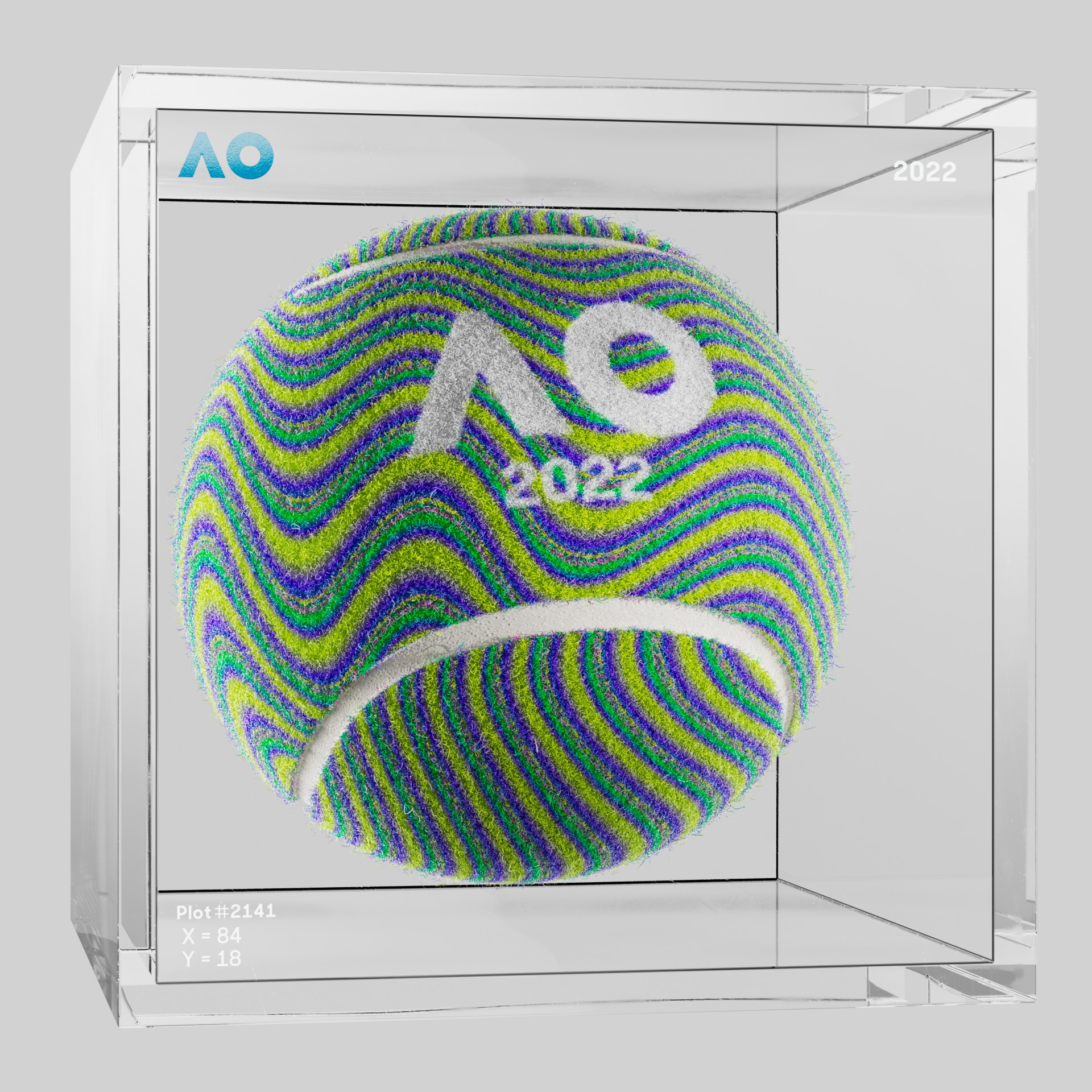 The Australian Open - The Australian Open Art Ball - AO Art Ball #3585 - NFT # 3585