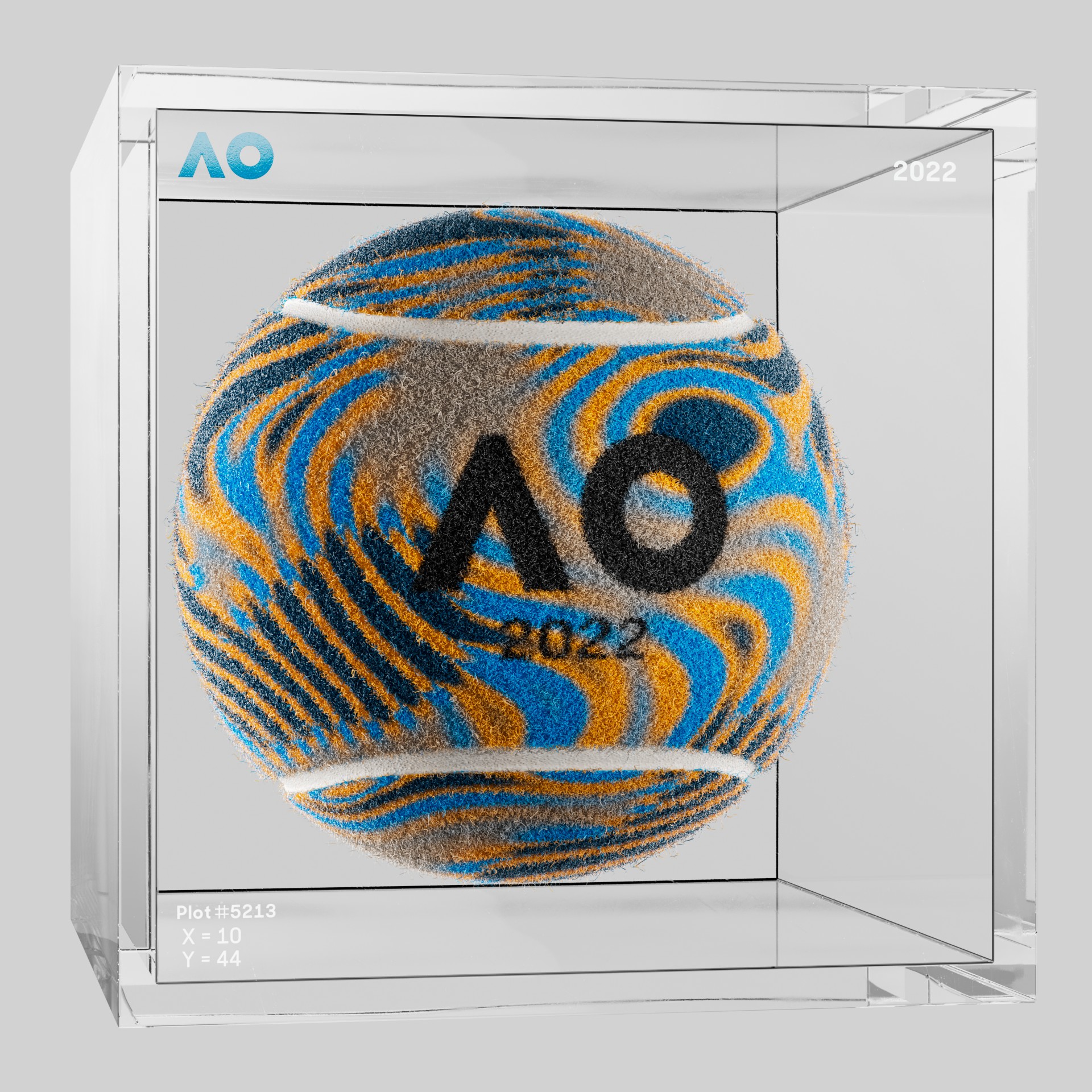 The Australian Open - The Australian Open Art Ball - AO Art Ball #3587 - NFT # 3587