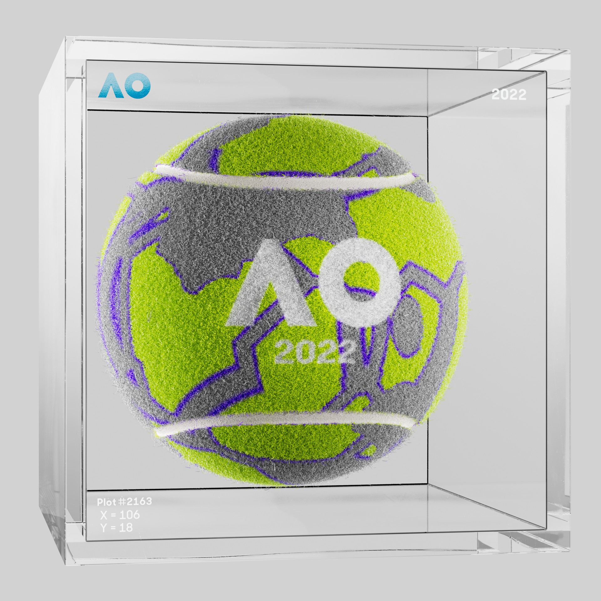 The Australian Open - The Australian Open Art Ball - AO Art Ball #359 - NFT # 359