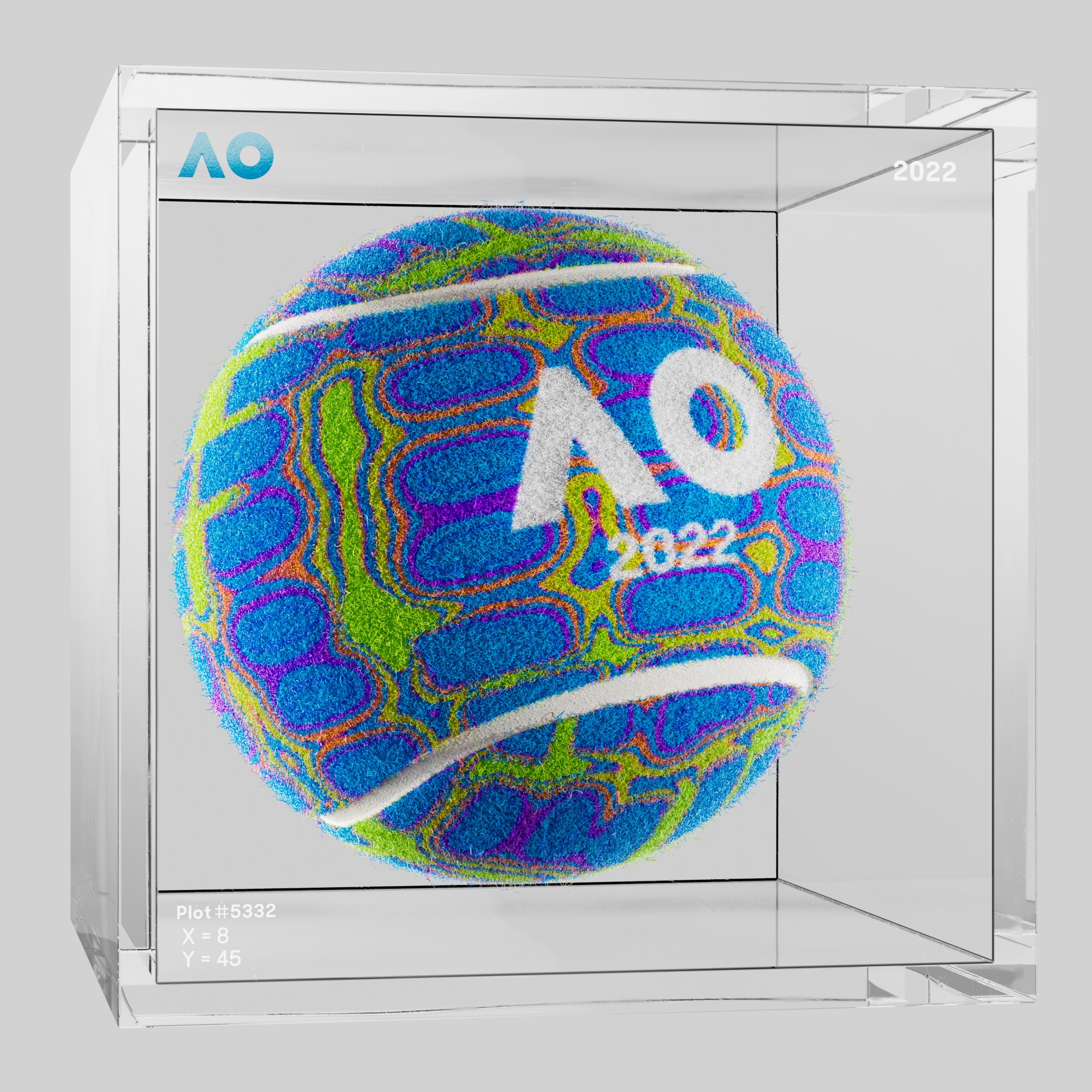 The Australian Open - The Australian Open Art Ball - AO Art Ball #3591 - NFT # 3591