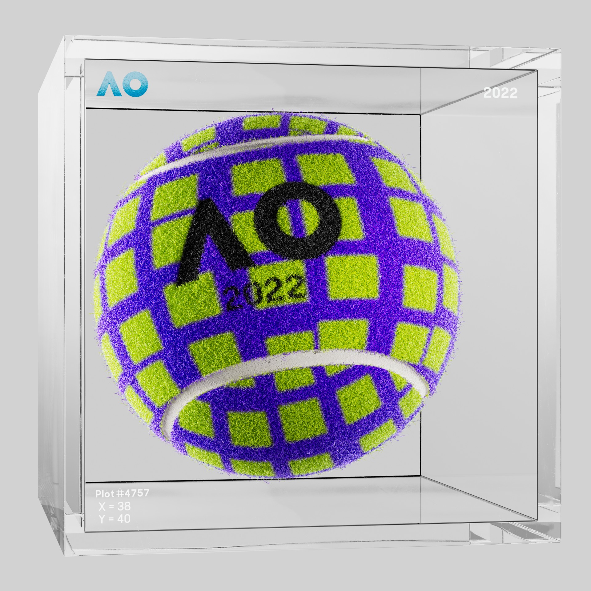 The Australian Open - The Australian Open Art Ball - AO Art Ball #3592 - NFT # 3592