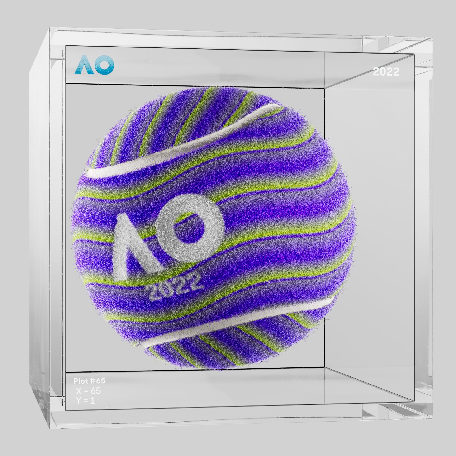 The Australian Open - The Australian Open Art Ball - AO Art Ball #3599 - NFT # 3599