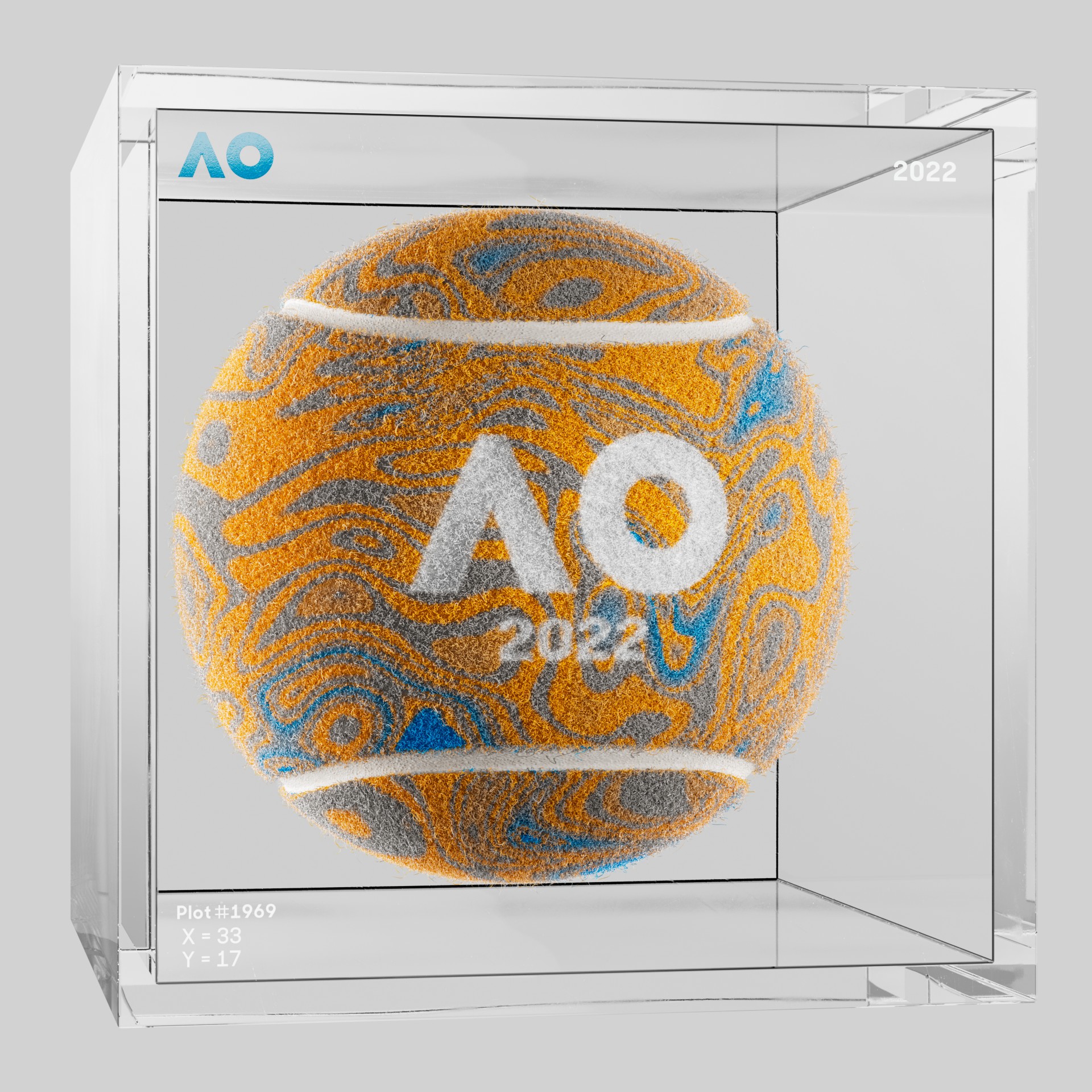 The Australian Open - The Australian Open Art Ball - AO Art Ball #360 - NFT # 360