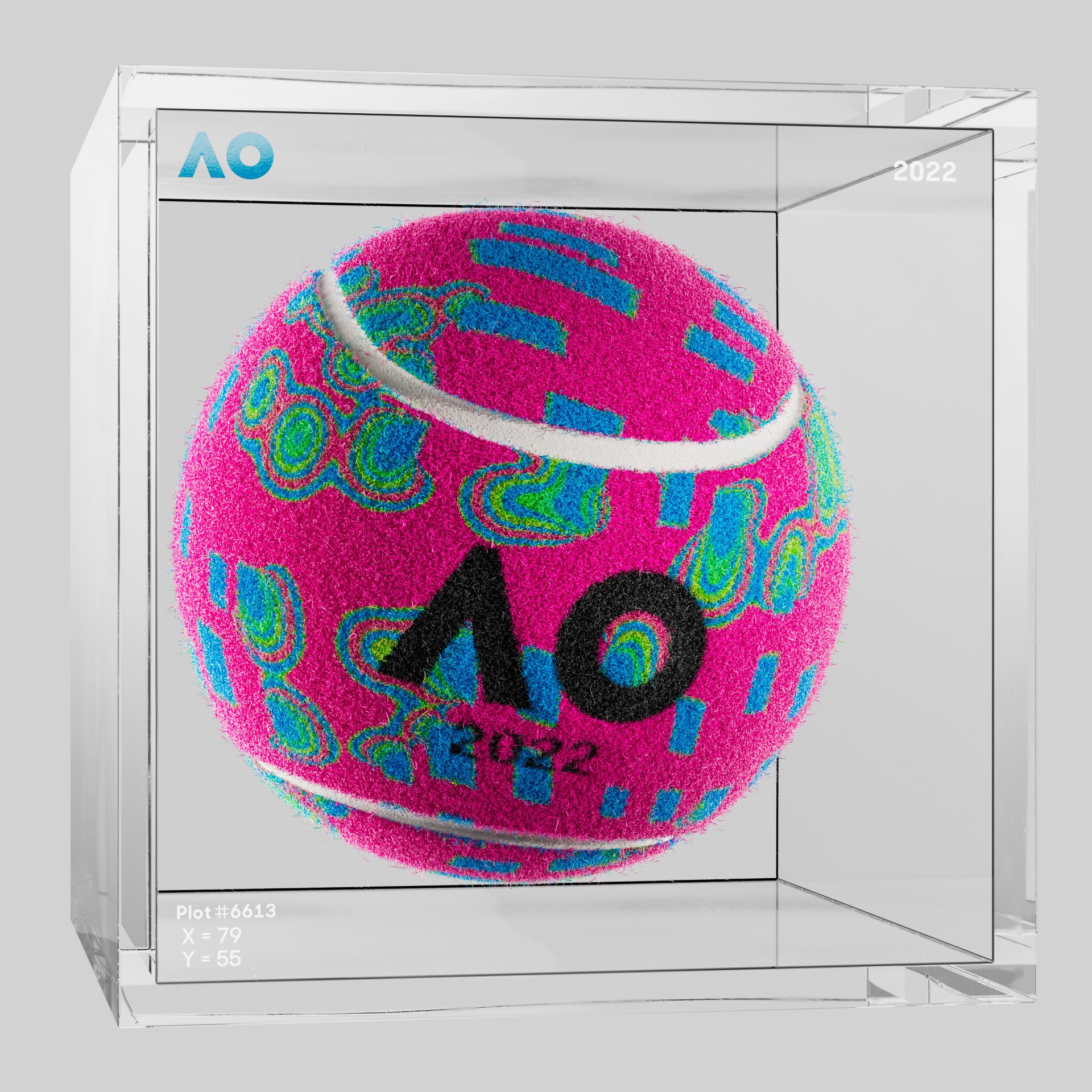 The Australian Open - The Australian Open Art Ball - AO Art Ball #3605 - NFT # 3605