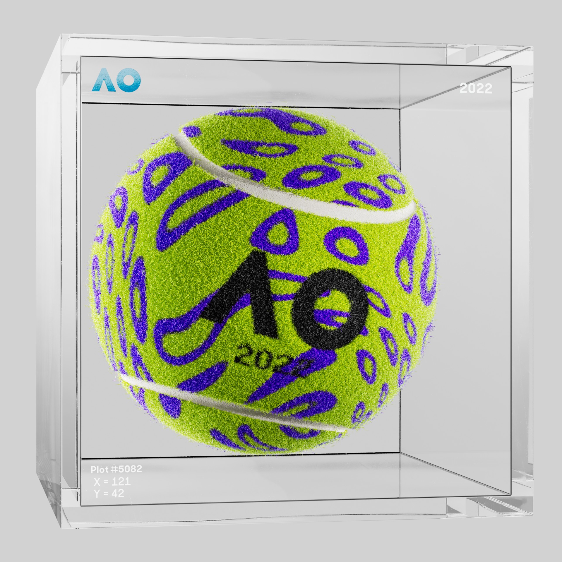 The Australian Open - The Australian Open Art Ball - AO Art Ball #361 - NFT # 361