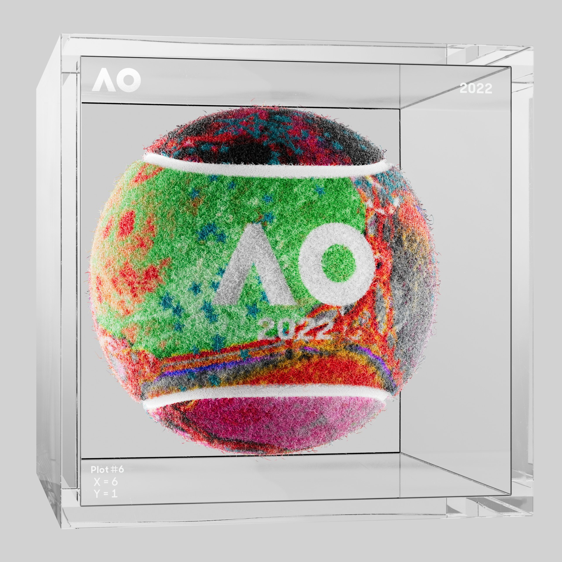 The Australian Open - The Australian Open Art Ball - AO Art Ball #3623 - NFT # 3623