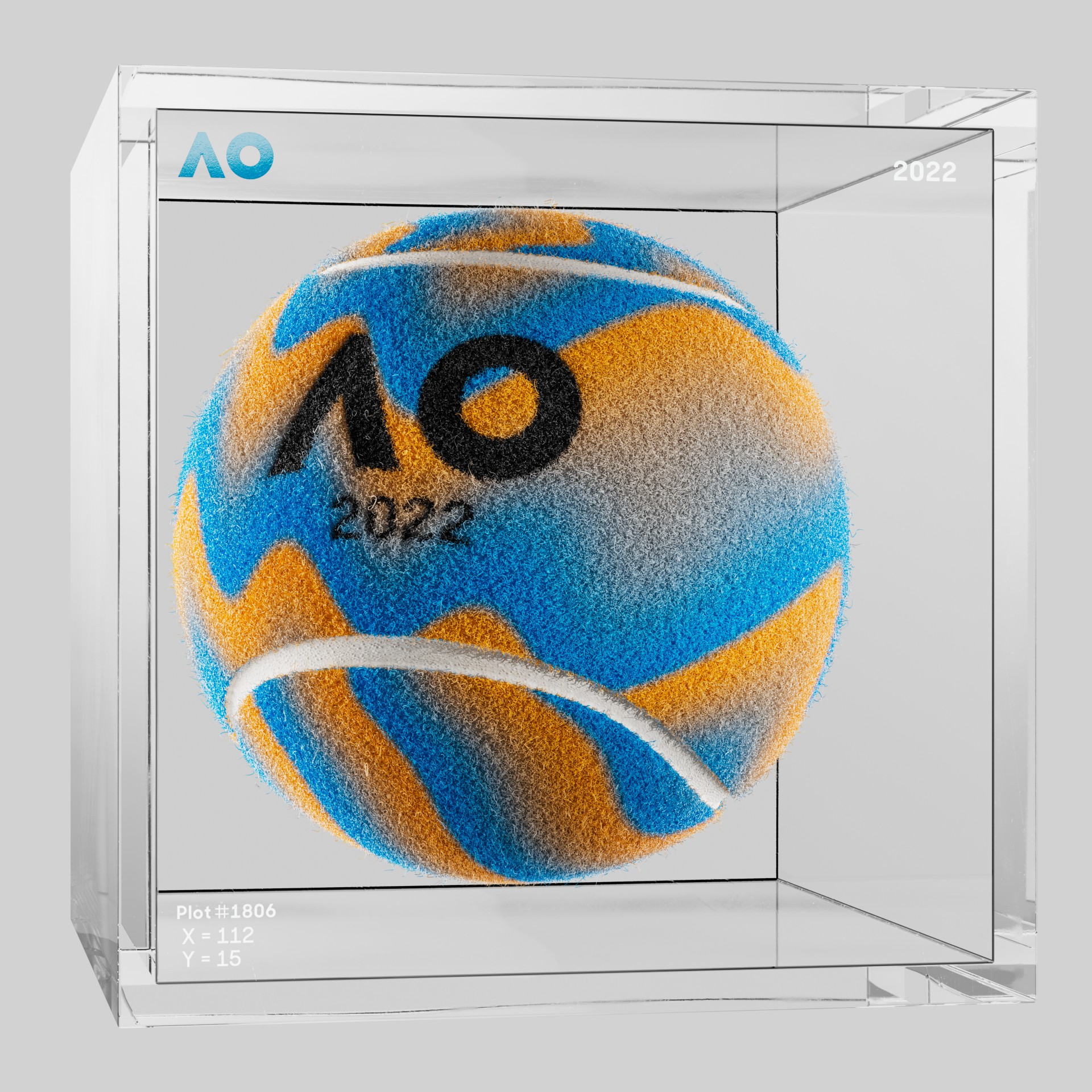 The Australian Open - The Australian Open Art Ball - AO Art Ball #3628 - NFT # 3628