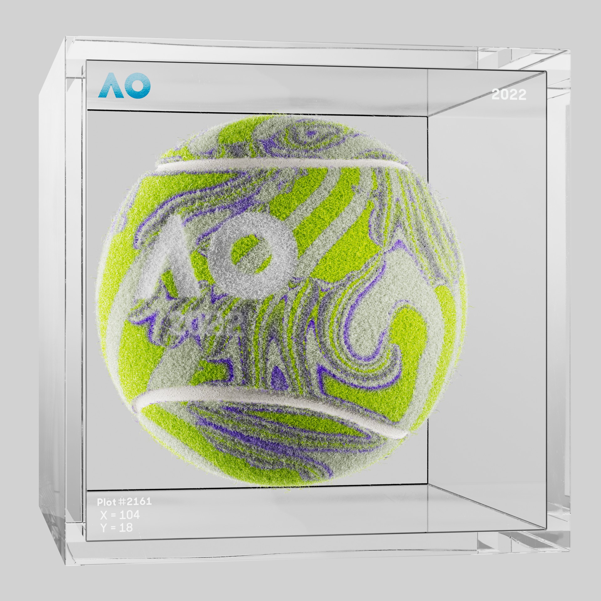 The Australian Open - The Australian Open Art Ball - AO Art Ball #363 - NFT # 363