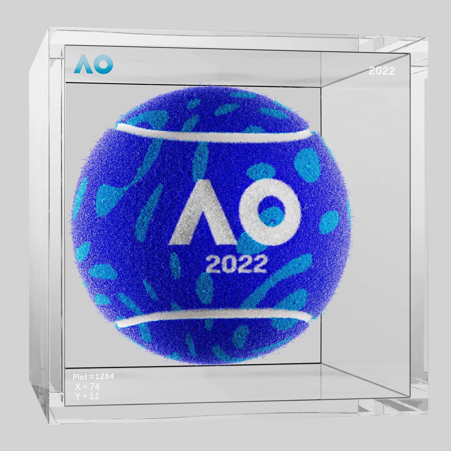 The Australian Open - The Australian Open Art Ball - AO Art Ball #3630 - NFT # 3630