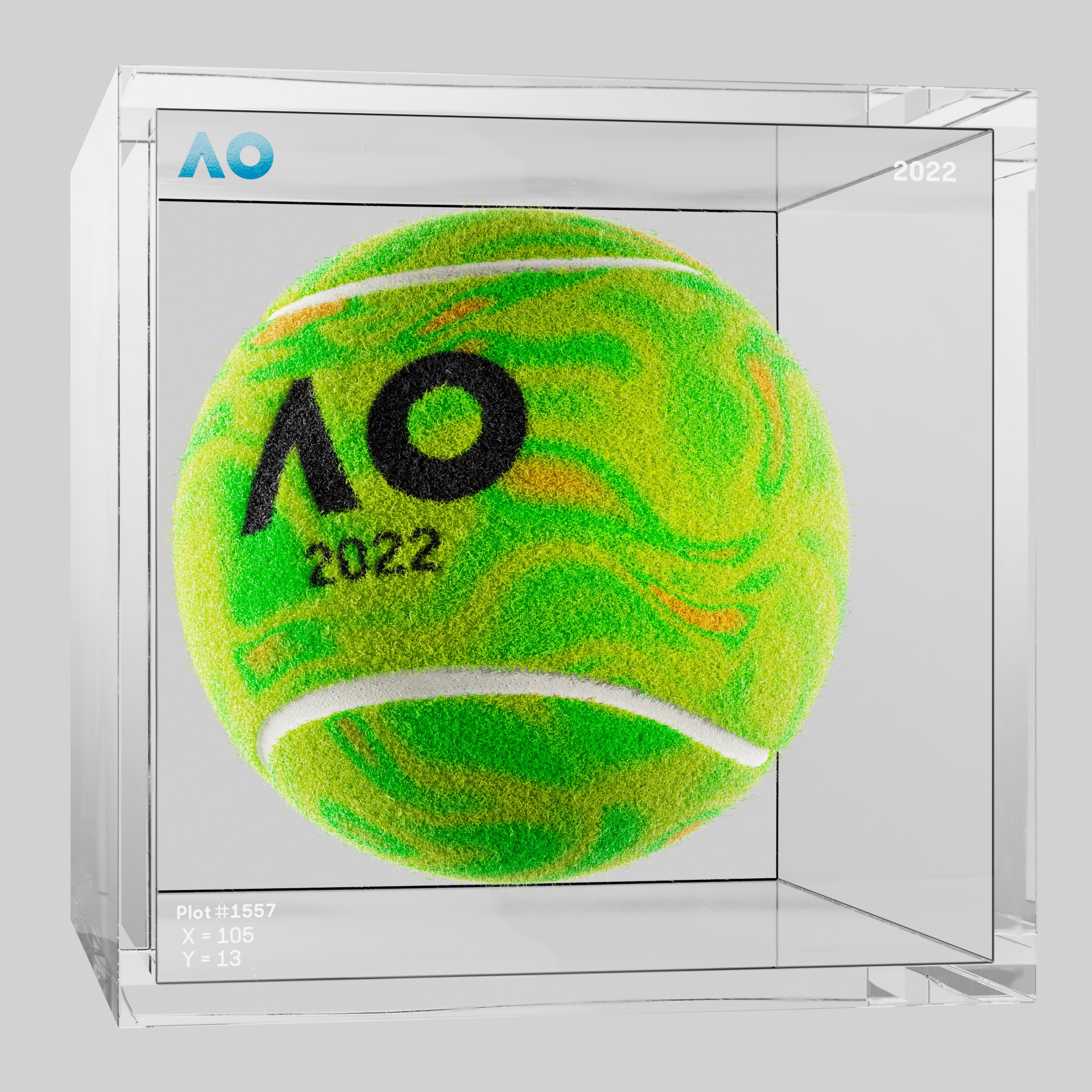 The Australian Open - The Australian Open Art Ball - AO Art Ball #3634 - NFT # 3634