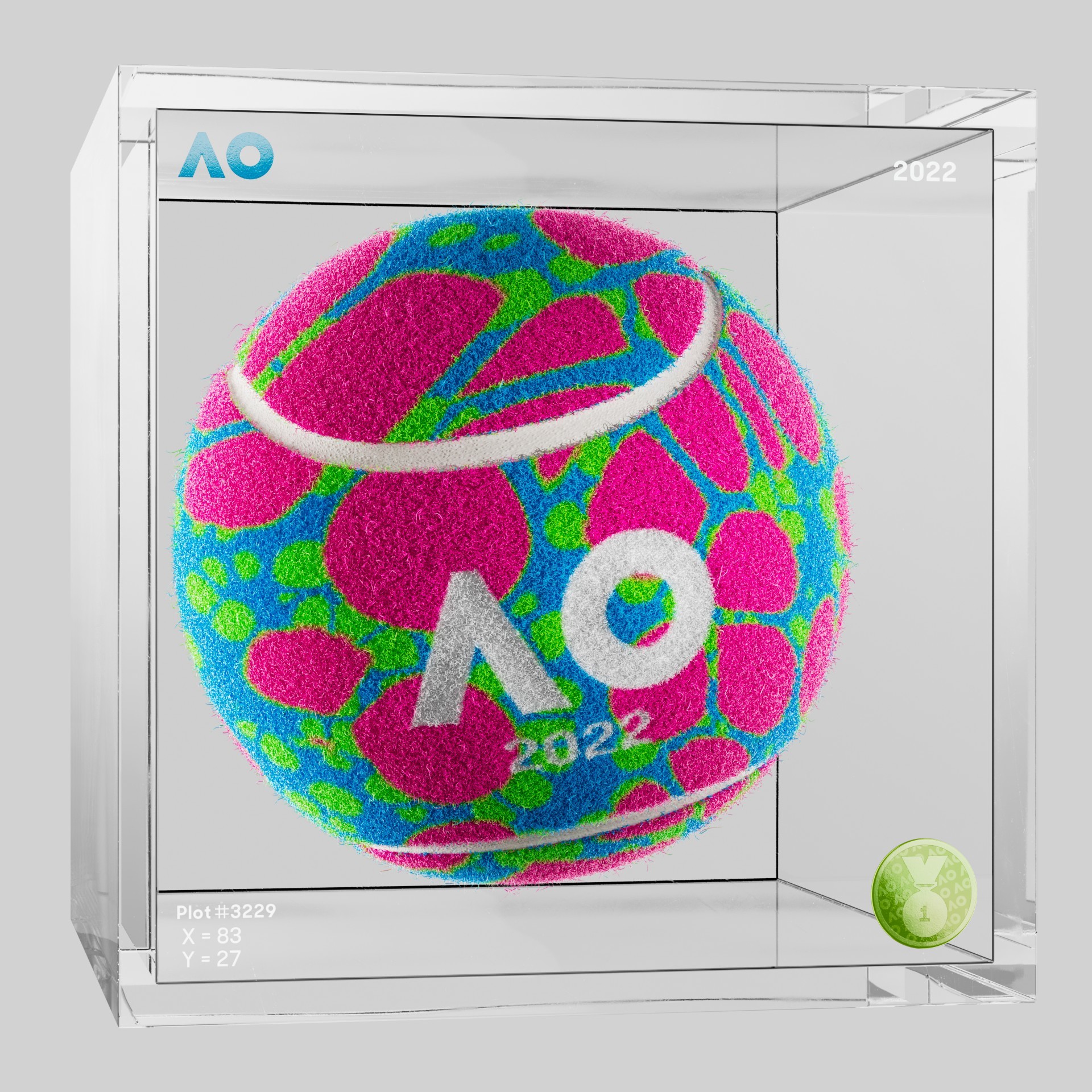 The Australian Open - The Australian Open Art Ball - AO Art Ball #364 - NFT # 364