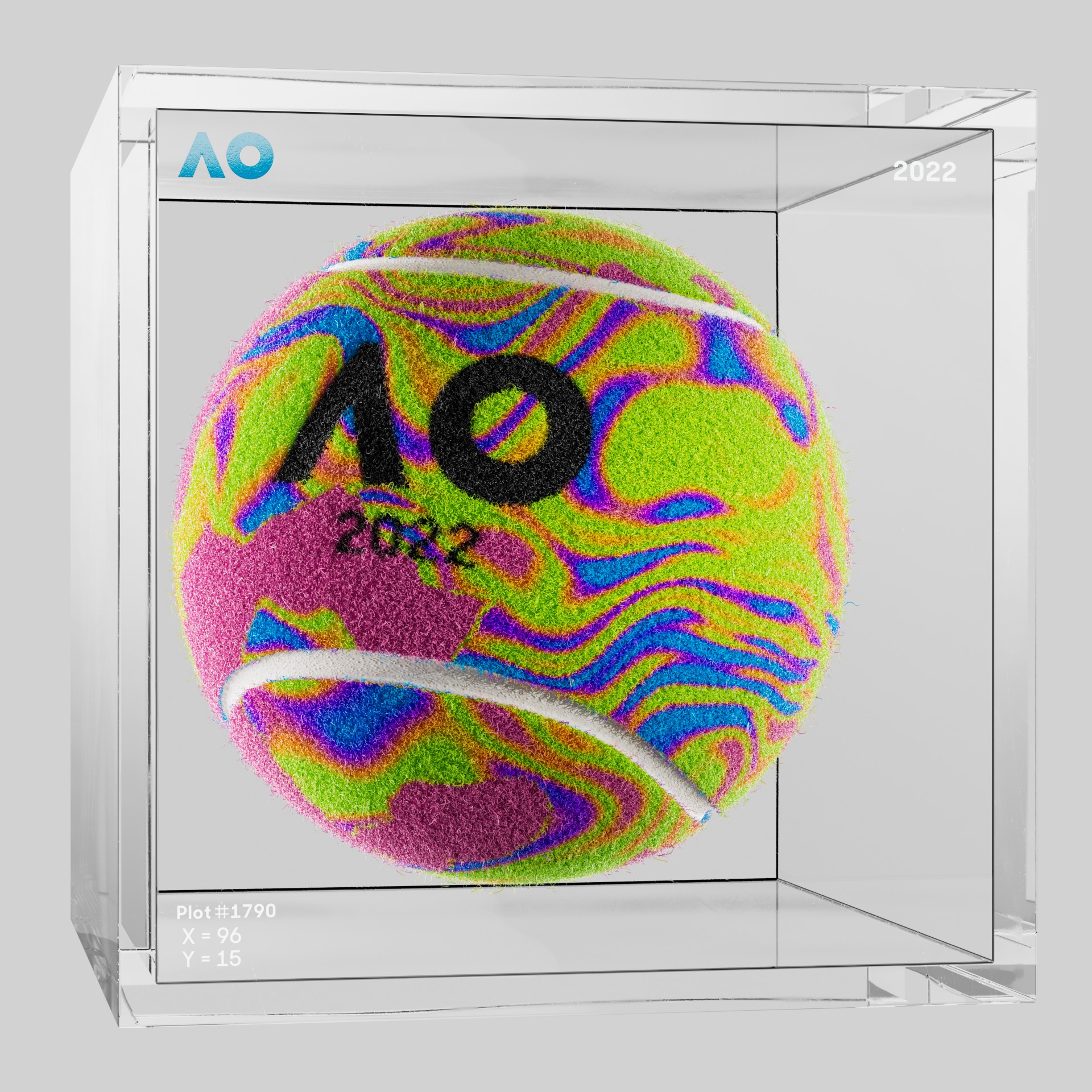 The Australian Open - The Australian Open Art Ball - AO Art Ball #3646 - NFT # 3646