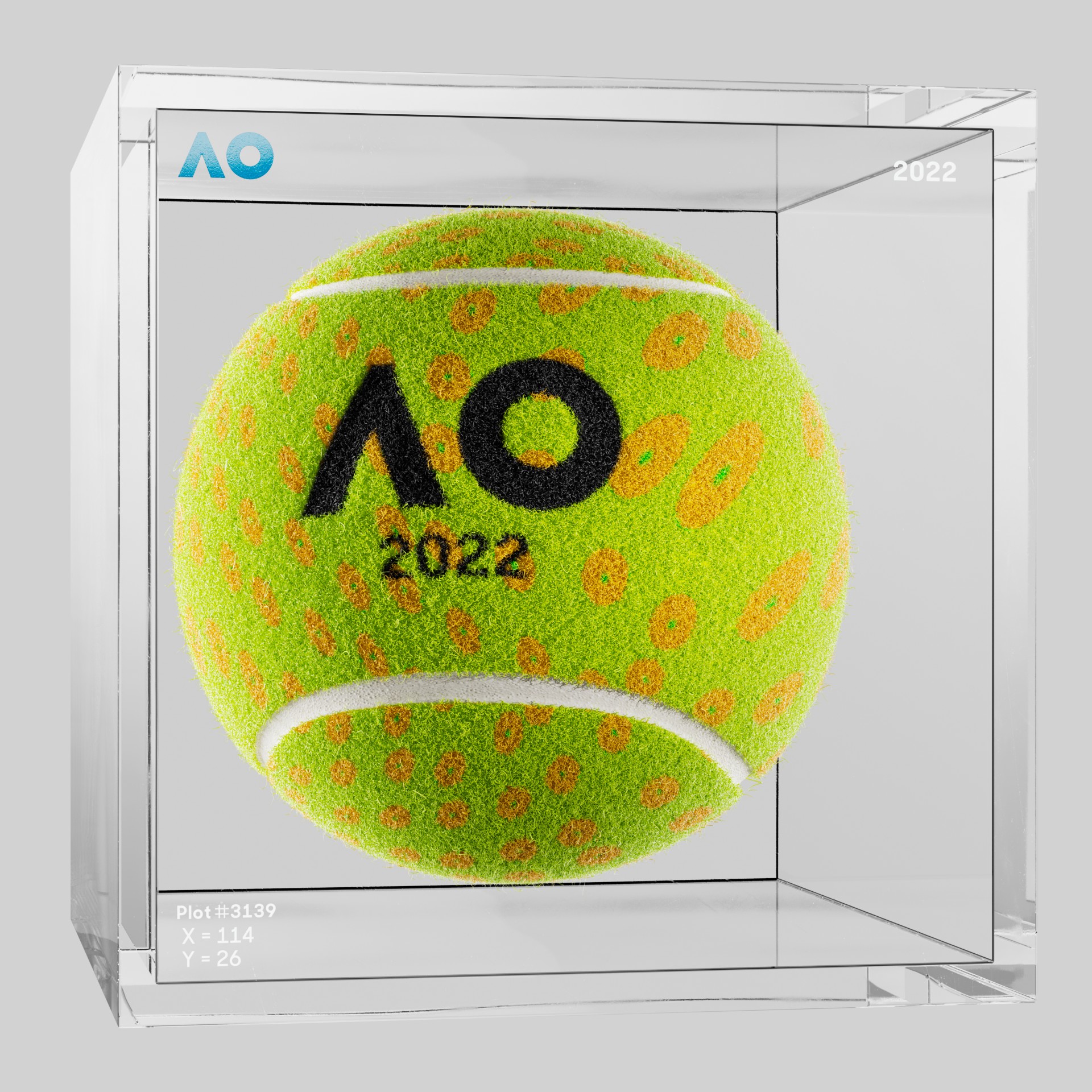 The Australian Open - The Australian Open Art Ball - AO Art Ball #3657 - NFT # 3657