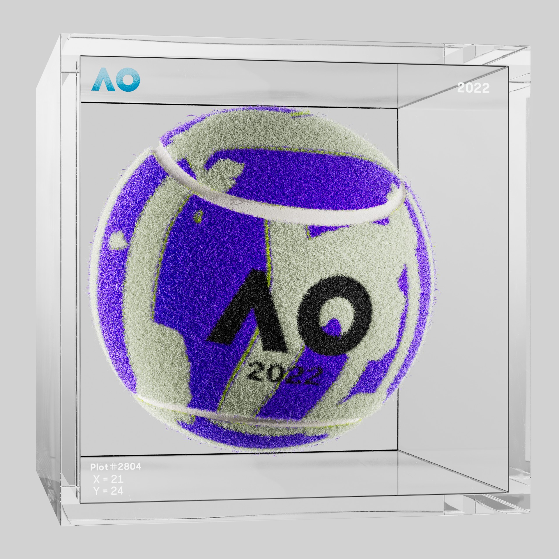 The Australian Open - The Australian Open Art Ball - AO Art Ball #366 - NFT # 366