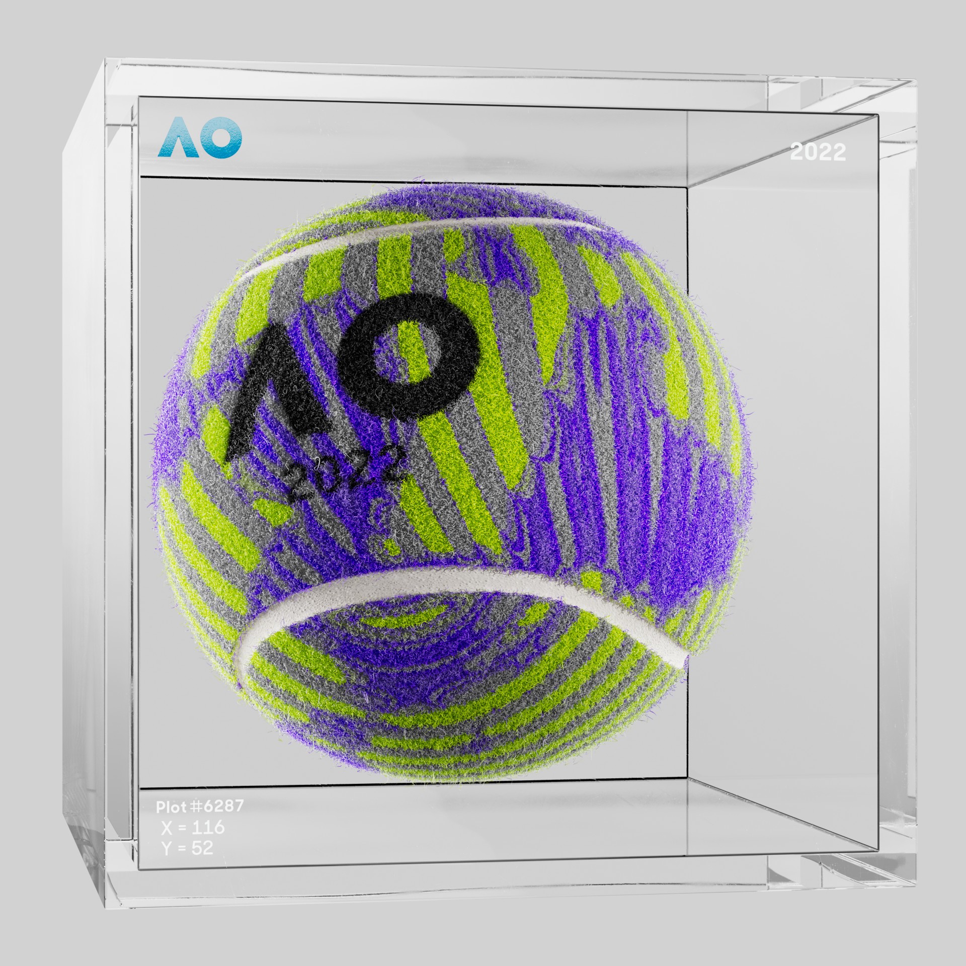The Australian Open - The Australian Open Art Ball - AO Art Ball #3660 - NFT # 3660
